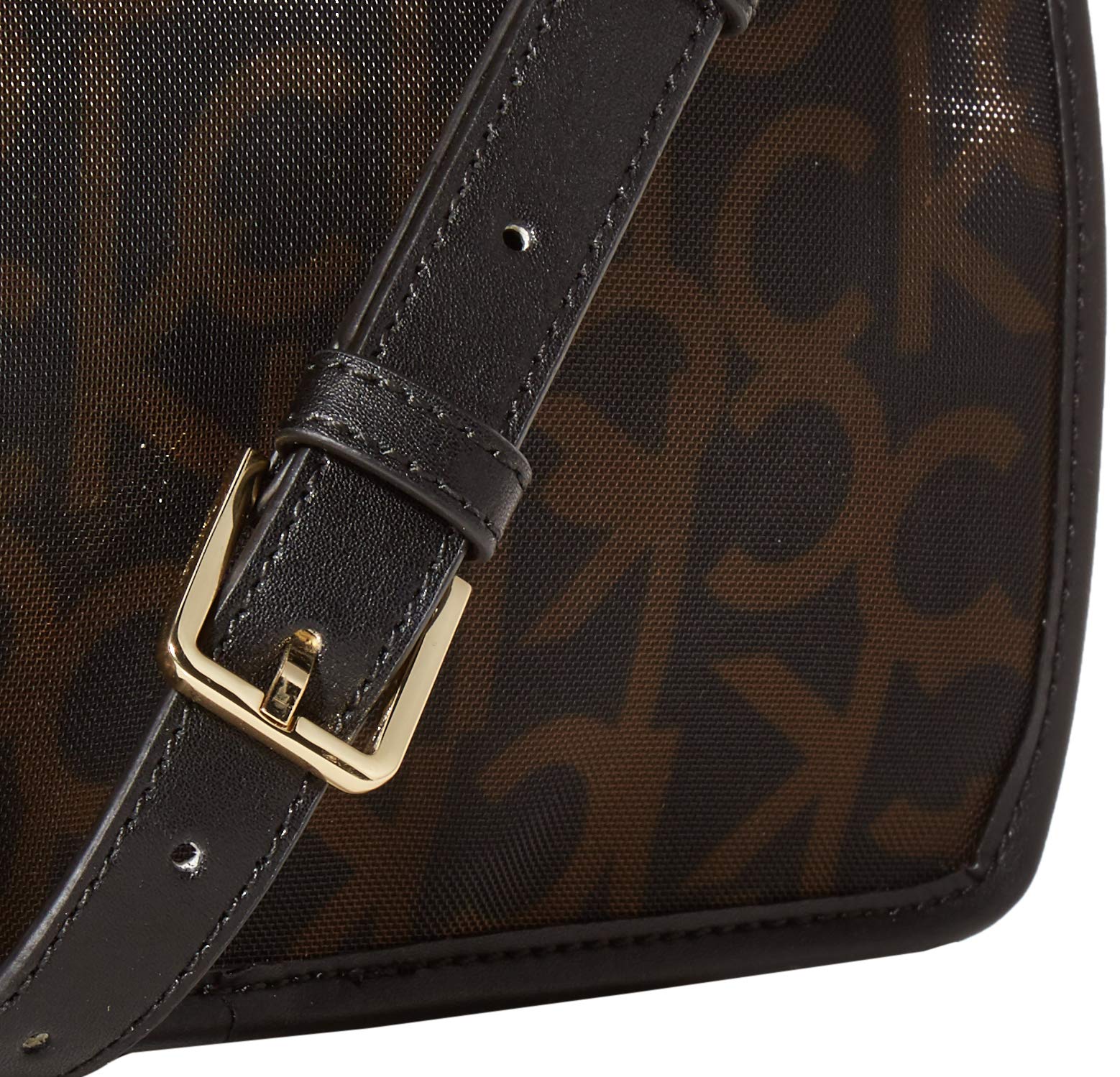 Calvin Klein Ariela Signature Large Flap Crossbody Bag for Women - Stylish Leather Shoulder Purse with Adjustable Strap, Perfect for Work, Travel & Everyday Use