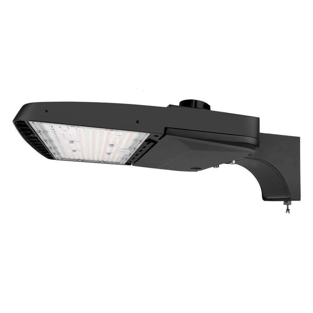 Vela I LED Parking Lot Light - Black Finish, 150W/120W/100W/80W Selectable, Up to 23,000 Lumens, 3 CCT Selectable, Type III, 120-277V, 400W Equal - Perfect for Commercial Parking Lots, Gas Stations, and Outdoor Area Lighting