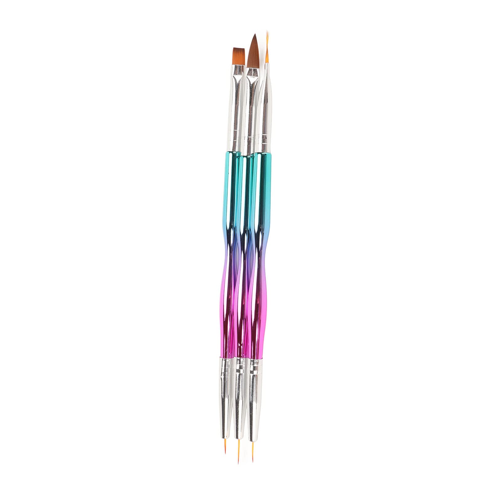Professional Nail Liner Brush Set - 3 Pack Precision Nail Art Brushes for Acrylic, Gel & Dip Powder | Perfect for Salon, Home Manicures & DIY Nail Art