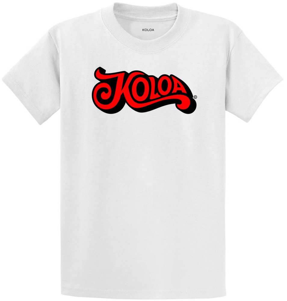 Koloa Stratum Logo Heavyweight Cotton T-Shirt for Men - Regular, Big & Tall Sizes - Soft Premium Tee for Casual Wear, Gym & Everyday Comfort