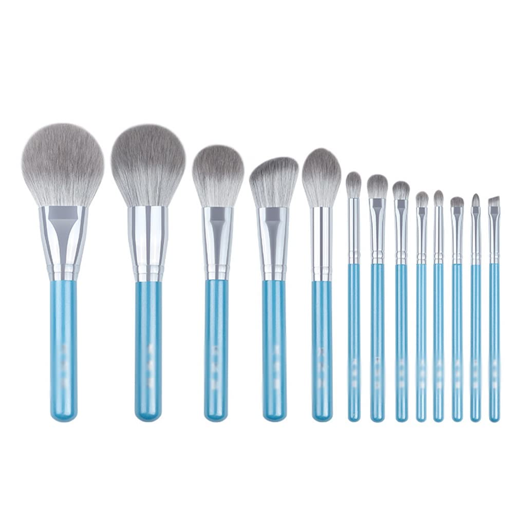 MMLLZEL 13-Piece Synthetic Makeup Brush Set - Powder, Blush, Foundation & Eyeshadow Brushes for Professional Beauty Makeup | Perfect for Everyday Use, Travel & Makeup Artists