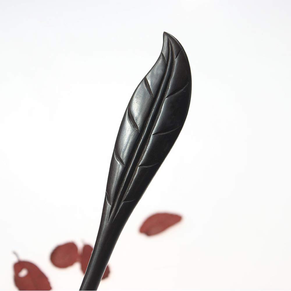 Handmade Wooden Hair Chopsticks for Women - Carved Chinese Hair Sticks for Buns & Chignons - Long Hair Accessories for Weddings, Parties & Daily Styling