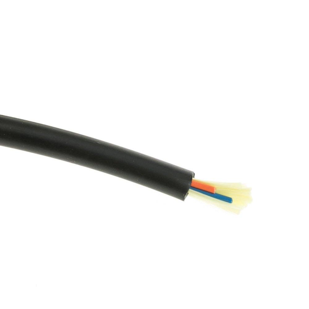 CableWholesale 1000ft Black 62.5/125 Micron Multimode Fiber Optic Cable - Indoor/Outdoor Use, Riser Rated, Spool Packaging | Perfect for Data Centers, Office Networks & Telecom Installations