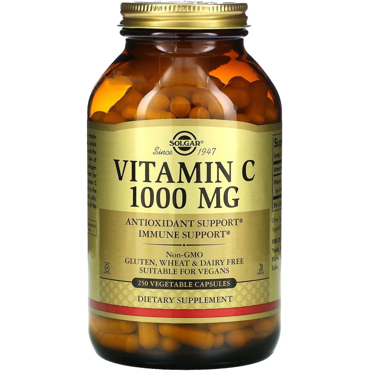 Solgar Vitamin C 1000 mg Supplement for Immune Support & Antioxidant Protection - Boost Energy & Skin Health (120 Tablets)