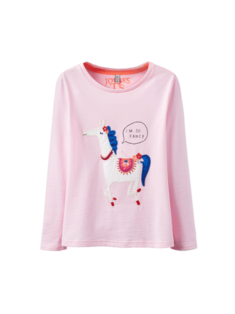 Joules Ava Long Sleeve Tee for Women - Soft Cotton Casual Shirt with Classic Fit - Perfect for Everyday Wear, Office & Weekend Outings