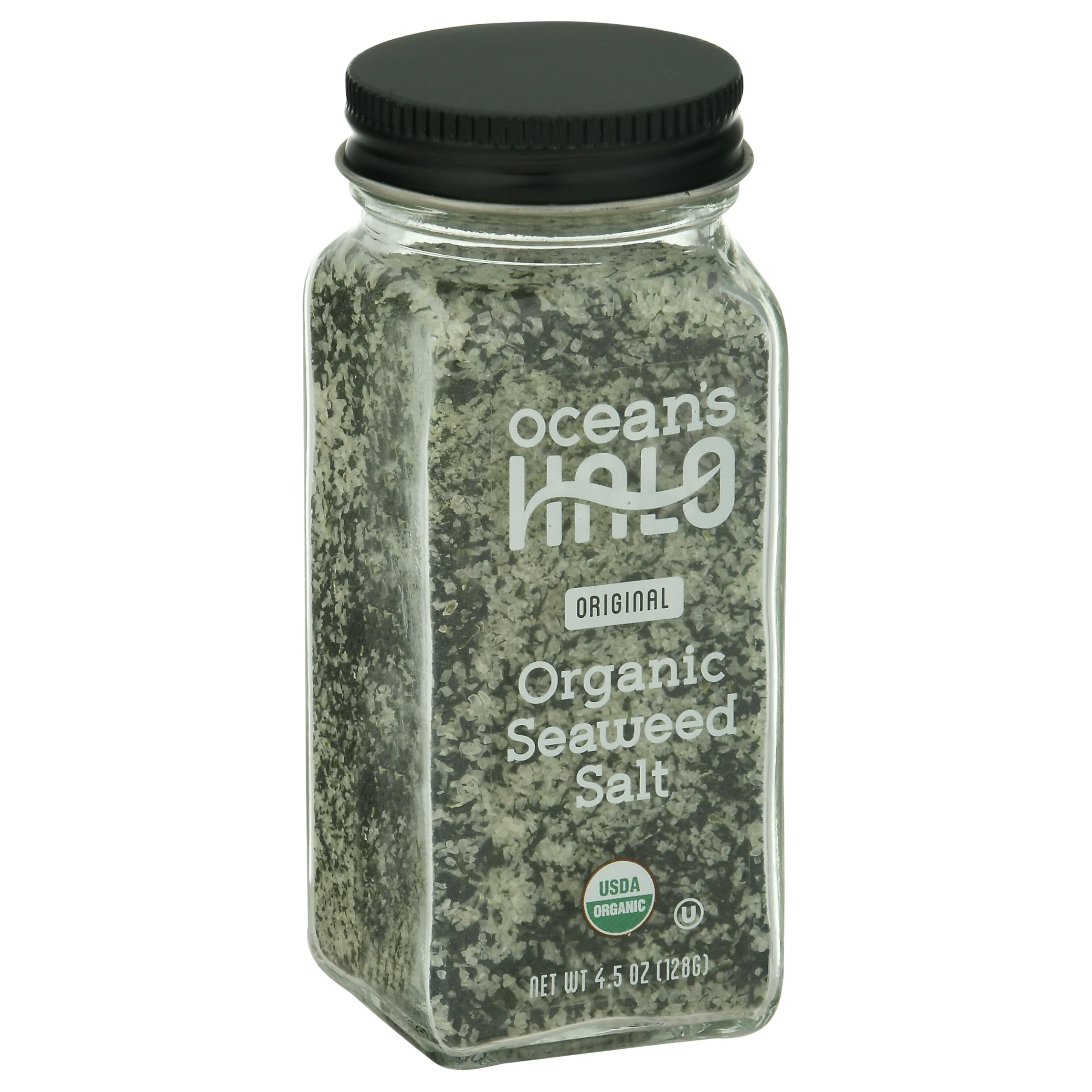 Premium Ocean's Halo Organic Seaweed Salt Seasoning - 4.5oz (Pack of 6) | Vegan, Gluten-Free & Non-GMSG | Perfect for Popcorn, Salads & Asian Cuisine