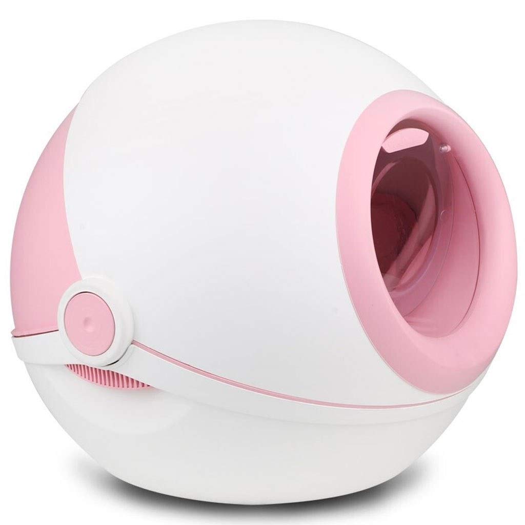 Automatic Self-Cleaning Cat Litter Box - Large Round Intelligent Pet Toilet with Odor Control, Multi-Color Options for Indoor Cats - Perfect for Small Apartments & Multi-Cat Households