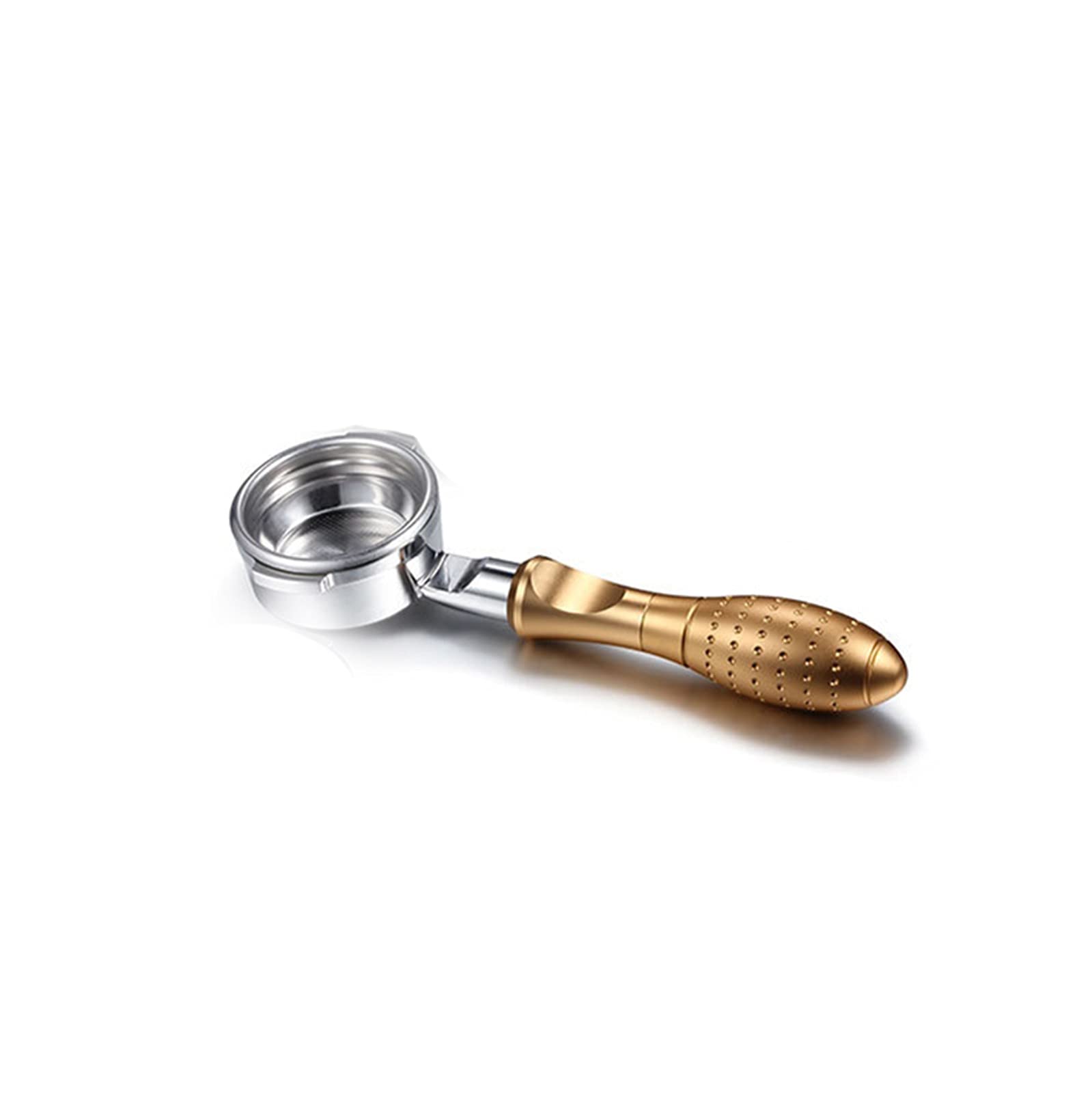 LQIAN 58mm Bottomless Portafilter - Professional Barista Tool for Espresso Machines, Stainless Steel Naked Portafilter with Wooden Handle | Perfect for Home Baristas & Coffee Shops