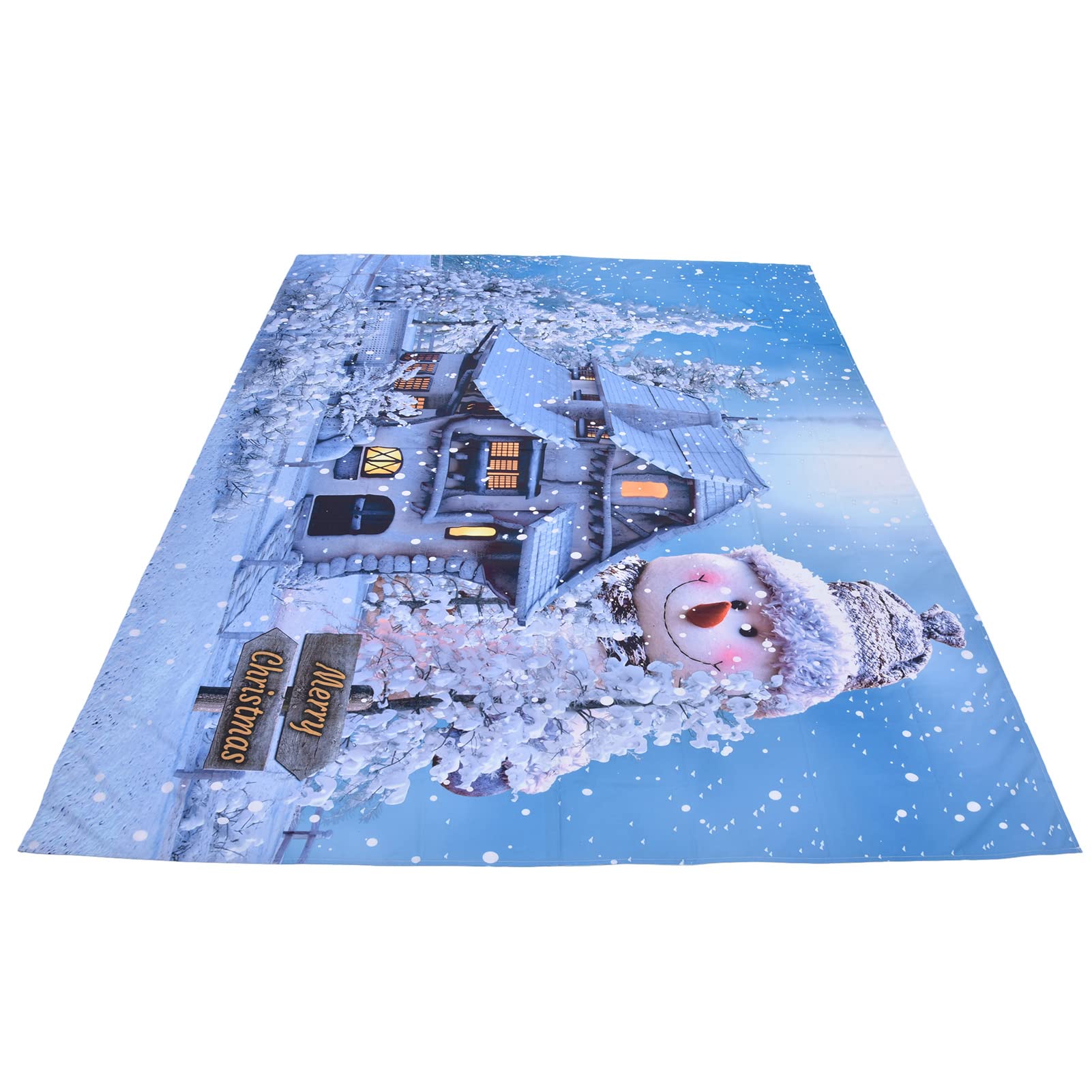 Fast Drying Christmas Snowman Wall Tapestry Blanket - 90x70in Polyester Wall Hanging for Bedroom, Living Room & Holiday Parties | Easy to Clean, Versatile Home Decor for Christmas Celebrations