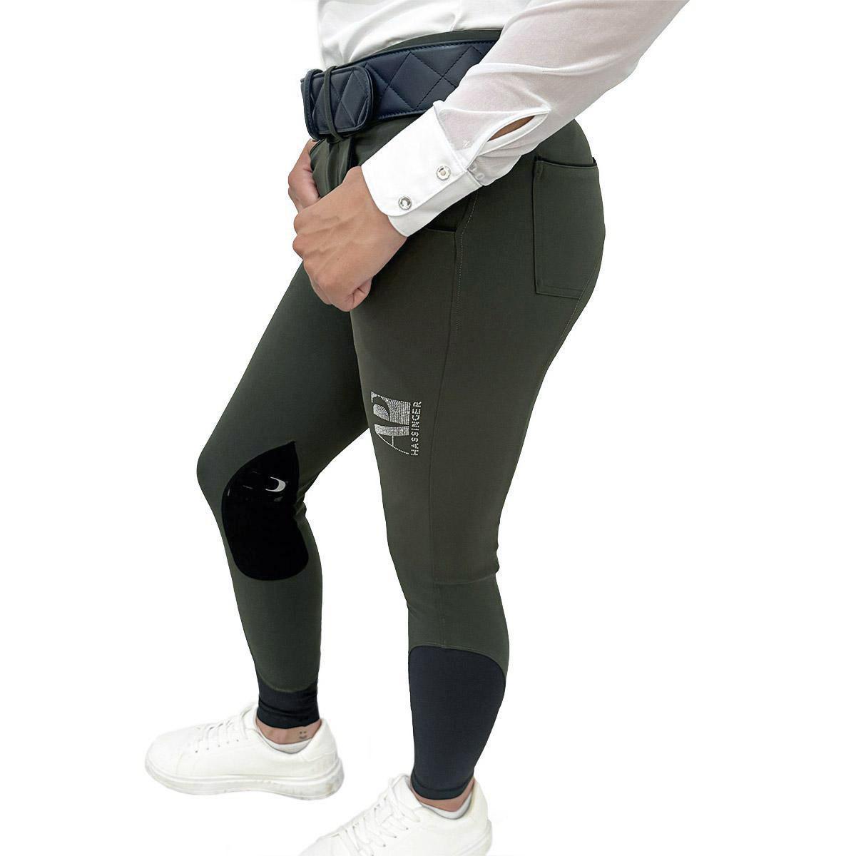 AP Hassinger The Sedgefield Knee Patch Breeches - Comfortable Equestrian Riding Pants for Women - Perfect for Horseback Riding, Dressage & Show Jumping
