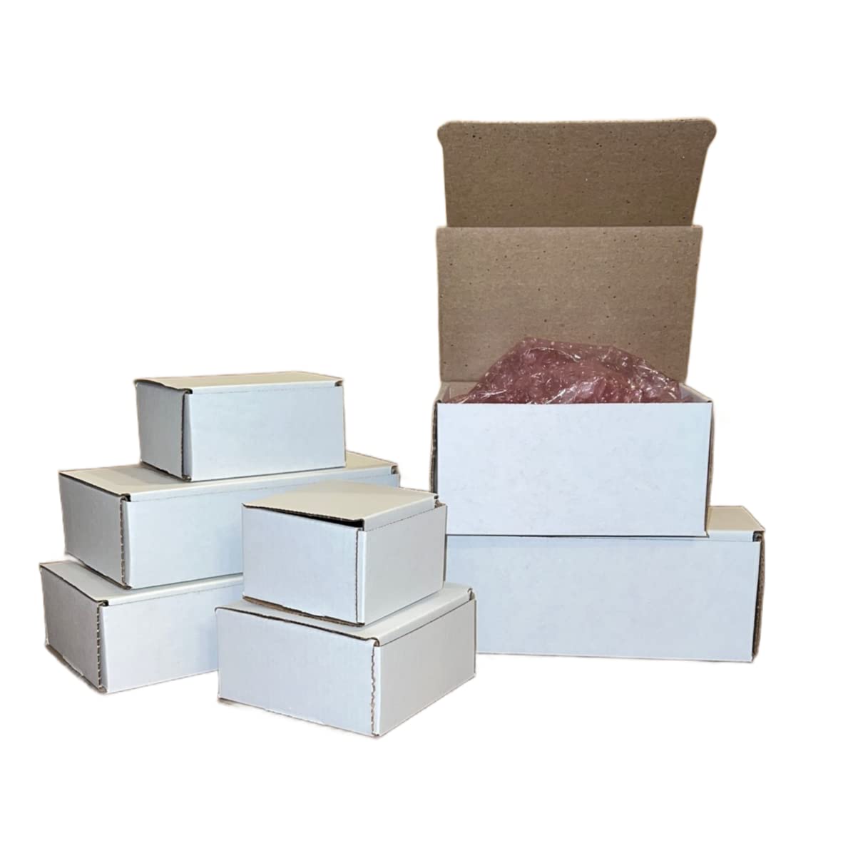 250 White 6x4x3 Corrugated Cardboard Shipping Boxes for Mailing, Packing & Storage – Perfect for Small Business, Ecommerce & Home Organization