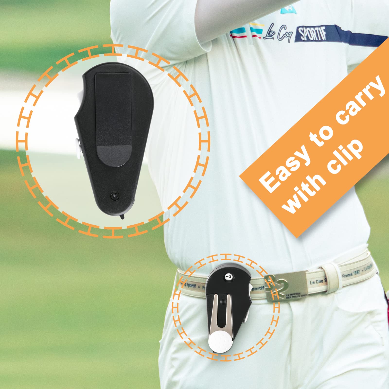 Cosmos 2-Pack Golf Multi-Tool Set - 5-in-1 Foldable Golf Accessory with Divot Repair Tool, Stroke Counter, Ball Marker, Club Brush & Groove Cleaner | Portable Golf Gift for Men & Women | Perfect for Course Maintenance & On-the-Go Players