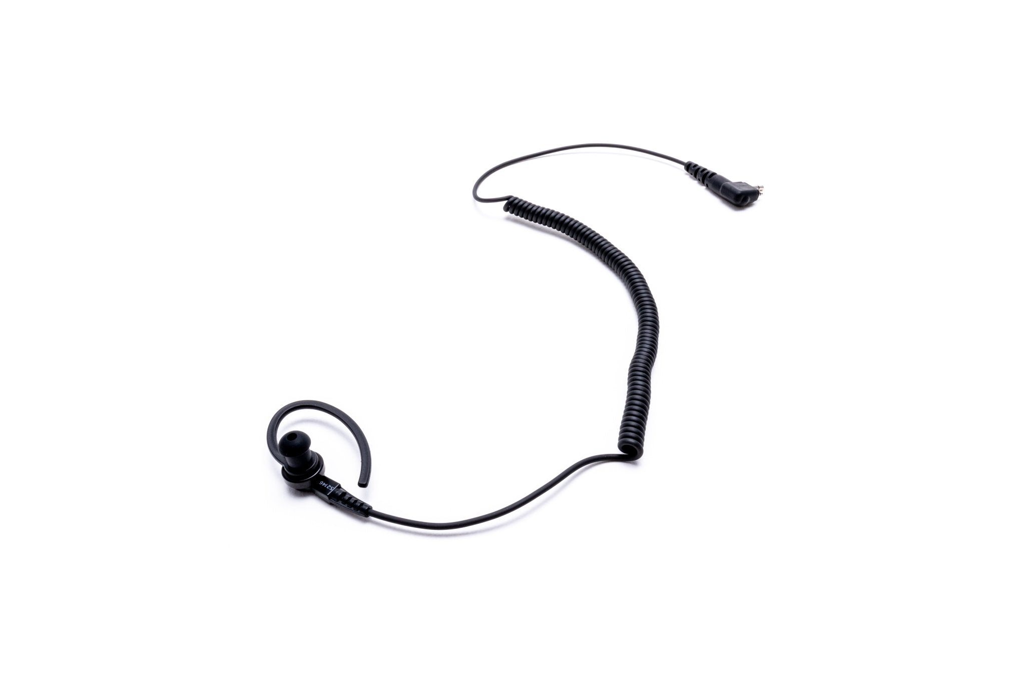 Impact Platinum Series Listen Only 1-Wire Surveillance Kit for Two-Way Radio with Ear Hook & In-Ear Bud (M11 PLO EH4) - Ideal for Security, Law Enforcement & Covert Operations