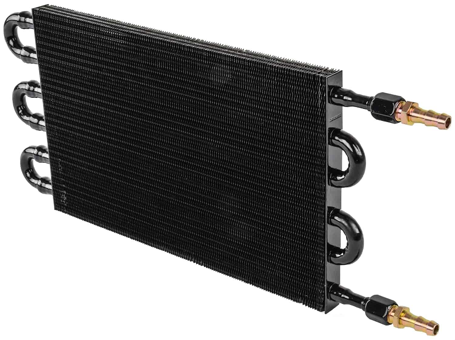JEGS 60375 High Performance Transmission Cooler - Universal Fit for Cars, Trucks & SUVs - Heavy Duty Aluminum Construction - Keeps Transmission Fluid Cool in Extreme Conditions - Perfect for Towing, Off-Roading & High-Performance Driving