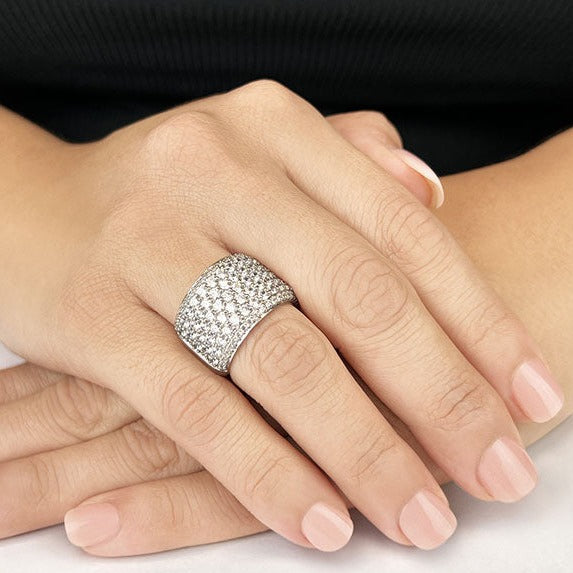 3.13 Carat Round Diamond Wedding Band for Women - Elegant & Timeless Engagement Ring - Perfect for Bridal, Anniversary & Special Occasions