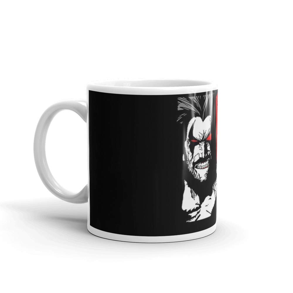 Lobo Logo 11 Oz White Ceramic Coffee Mug - Insulated Travel Mug for Hot & Cold Drinks - Perfect for Office, Home, Camping & Gifts