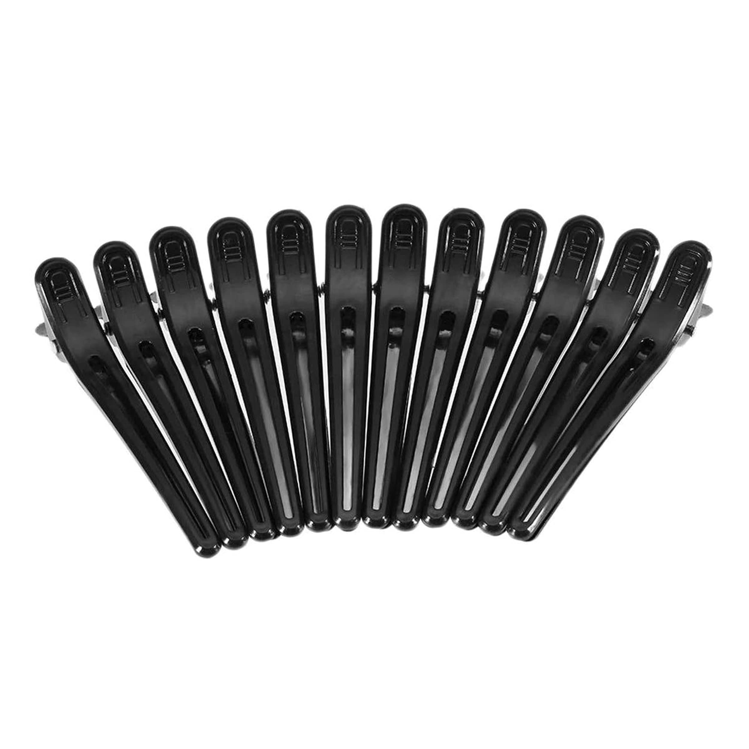 Proxoto Large Hair Styling Clips for Thick Hair - Black Salon Sectioning Clips (2-Pack) - Perfect for Hairdressing, Salon Styling & Home Hair Care