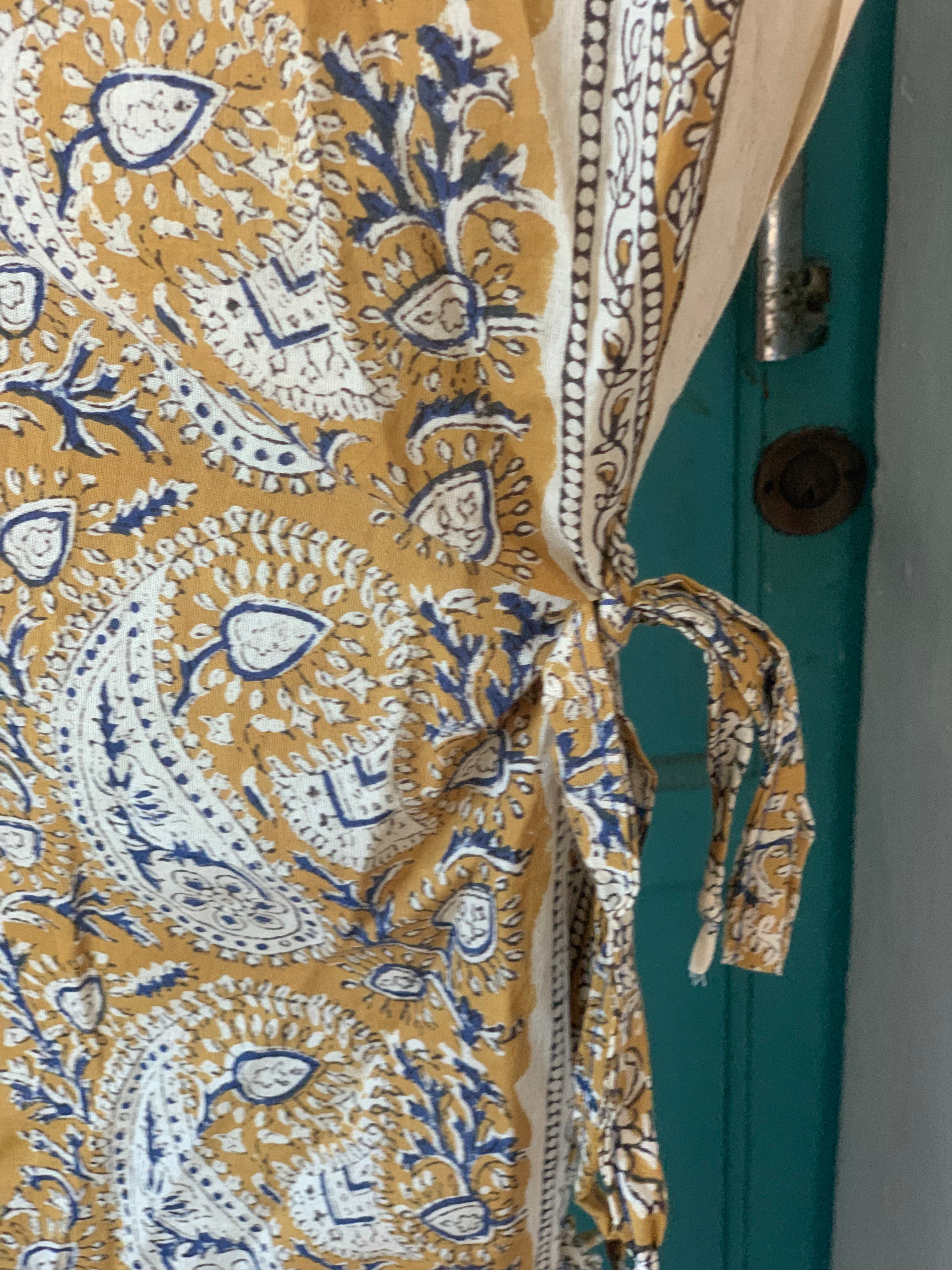 Flori Kaftan Dress for Women - Flowy Boho Maxi Dress with Embroidery, Beach Cover Up, Summer Vacation Outfit - Perfect for Beach Parties, Resort Wear, and Casual Day Out