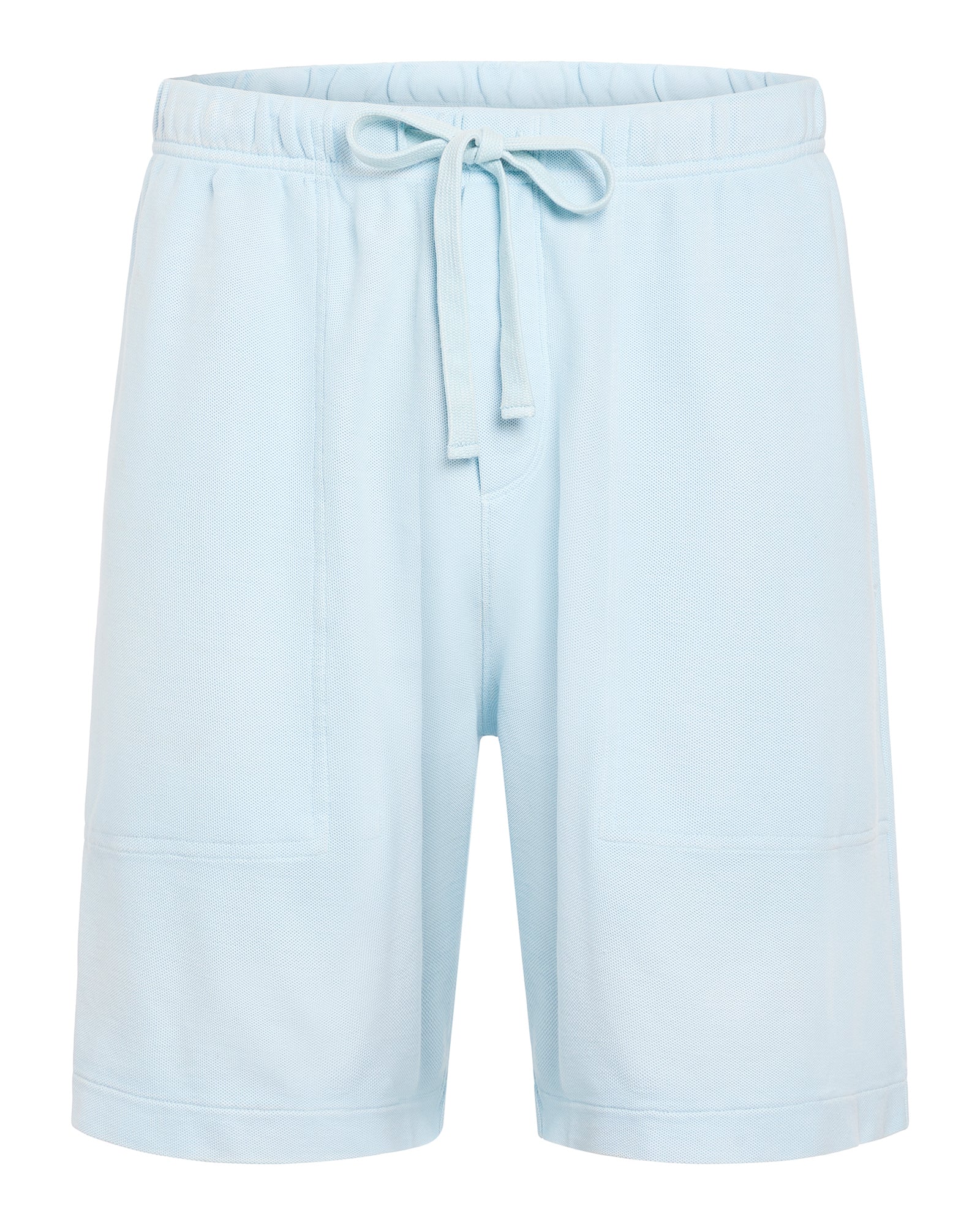 Pique Pigment Wash Patch Pocket Shorts for Men - Ocean Blue | Comfortable Casual Shorts for Summer, Beach, and Outdoor Activities