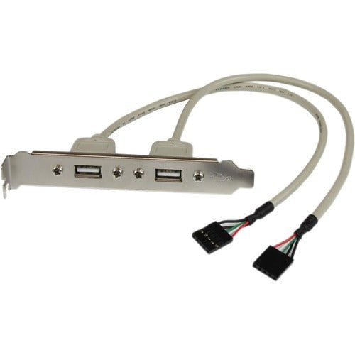 2 Port USB A Female Slot Plate Adapter - Dual USB Panel Mount for PC, Laptop & Home Theater Setup | Perfect for Office, Gaming & Media Center Use