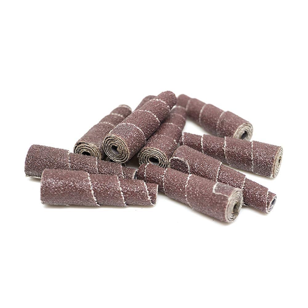 Benchmark Abrasives 10 Pack Aluminum Oxide Tapered Sanding Cartridge Rolls - 1/2