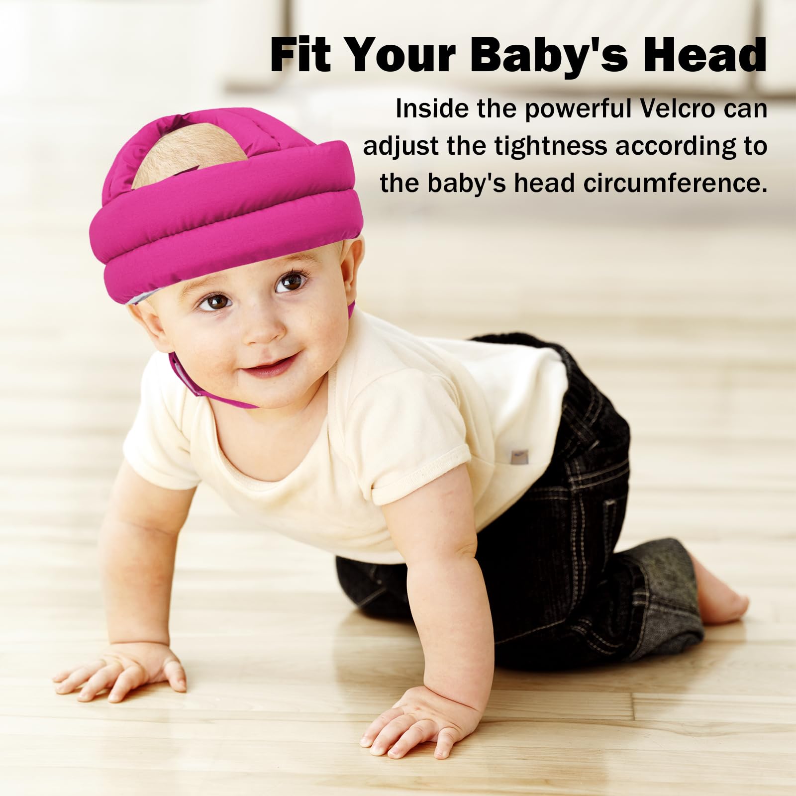 Baby Safety Helmet for Crawling & Walking - Adjustable Infant Head Protector to Prevent Bumps & Injuries | Perfect for Playtime, Learning to Walk & Toddler Activities