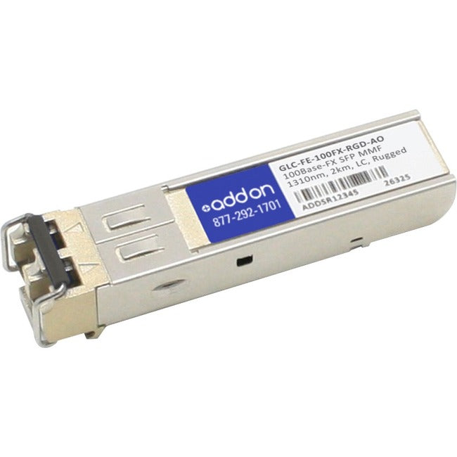 Cisco Compatible 100Base-FX MMF SFP Transceiver Module, 1310nm Wavelength, 2KM Range, Industrial Temperature - Ideal for Enterprise Networking & Data Centers