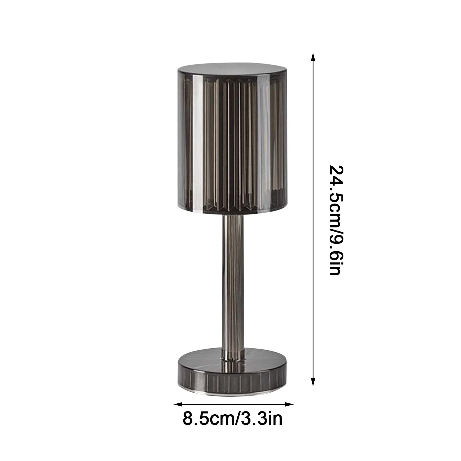 Comigeewa Crystal Table Lamp with USB Charging - Romantic Bar & Restaurant Atmosphere Light for Home Decor, Bedroom, Living Room, Wedding, Party