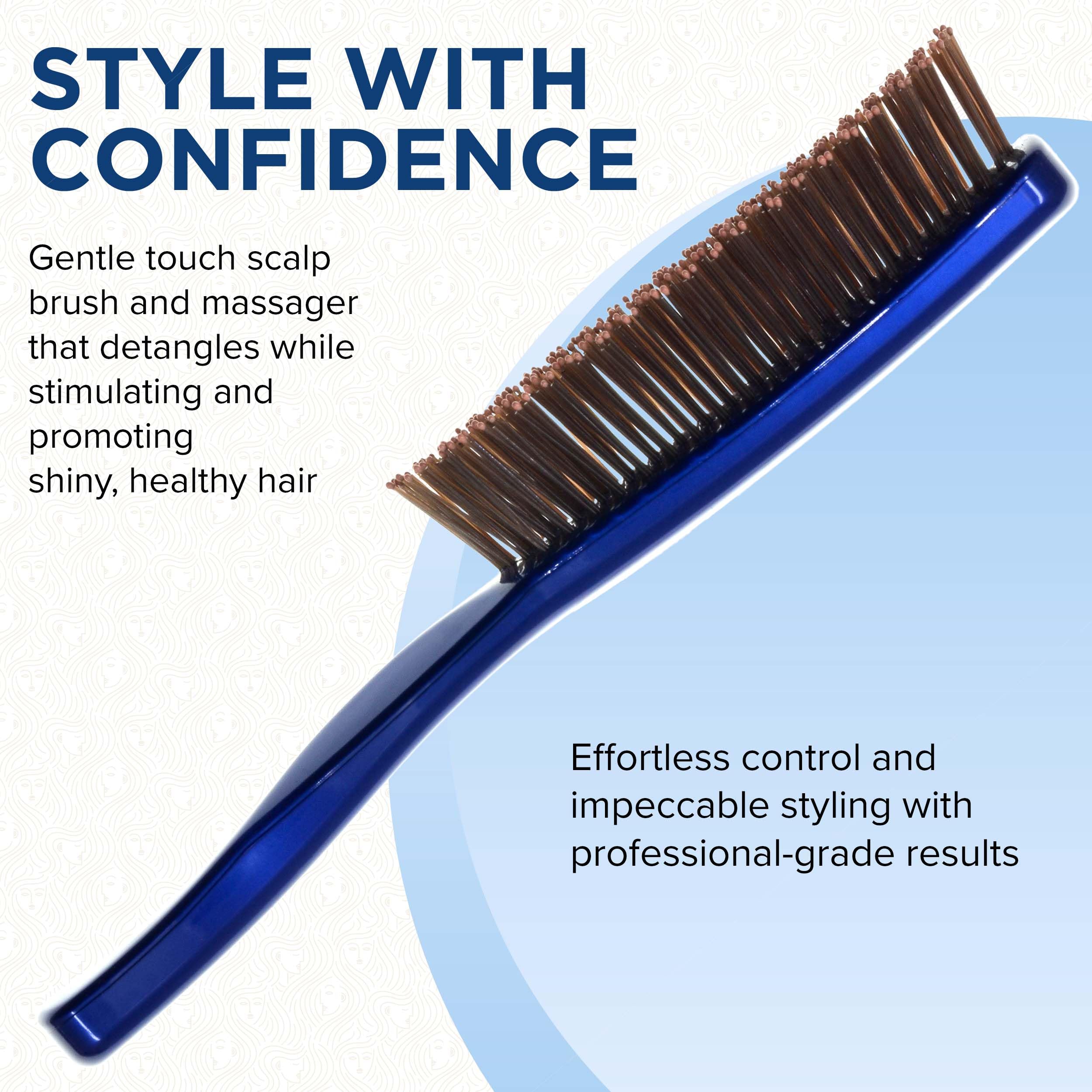 Giorgio Detangling Hair Brush for Men & Women - Gentle Scalp Massager for Thick Hair | Travel & Home Use