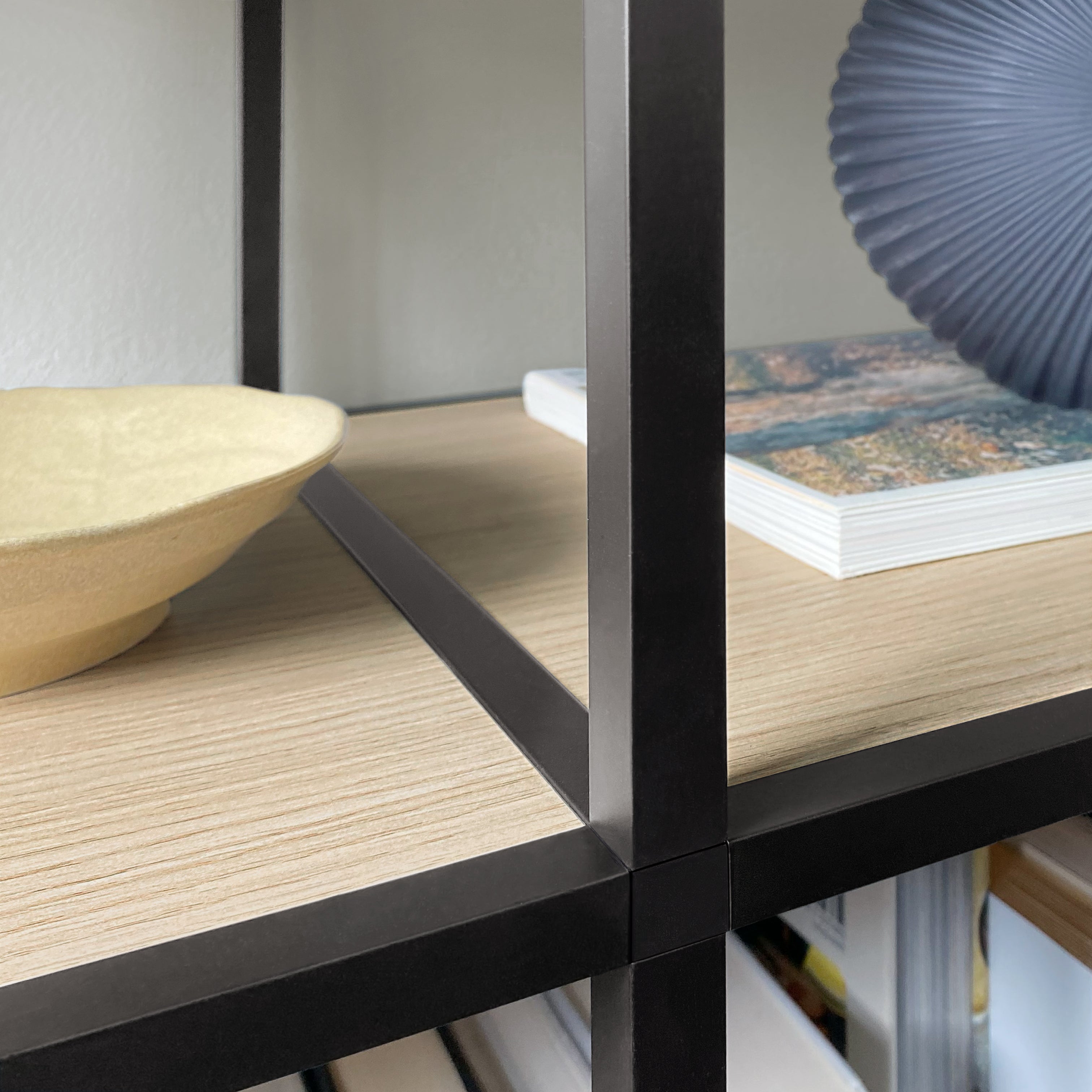 LIUM Decorative Shelving Unit XL 4x6 - Modern Wood Wall Shelf for Living Room, Bedroom & Office Storage - Perfect for Displaying Books, Plants & Home Decor
