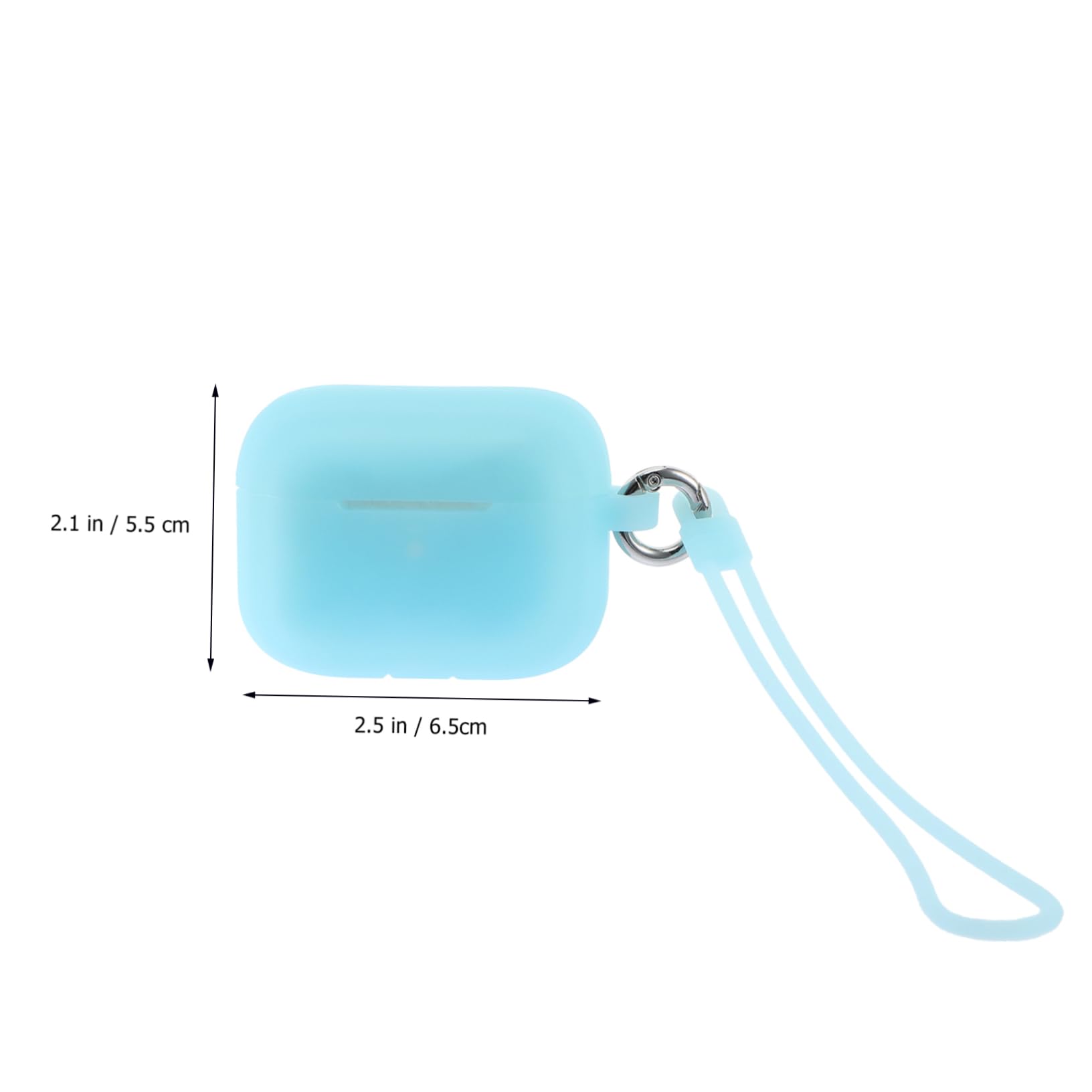 Veemoon 1 PC Glow in The Dark Silicone Earbud Case Cover - Protective Headphone Accessory for AirPods & Wireless Earbuds | Perfect for Night Runs, Gym Workouts & Travel