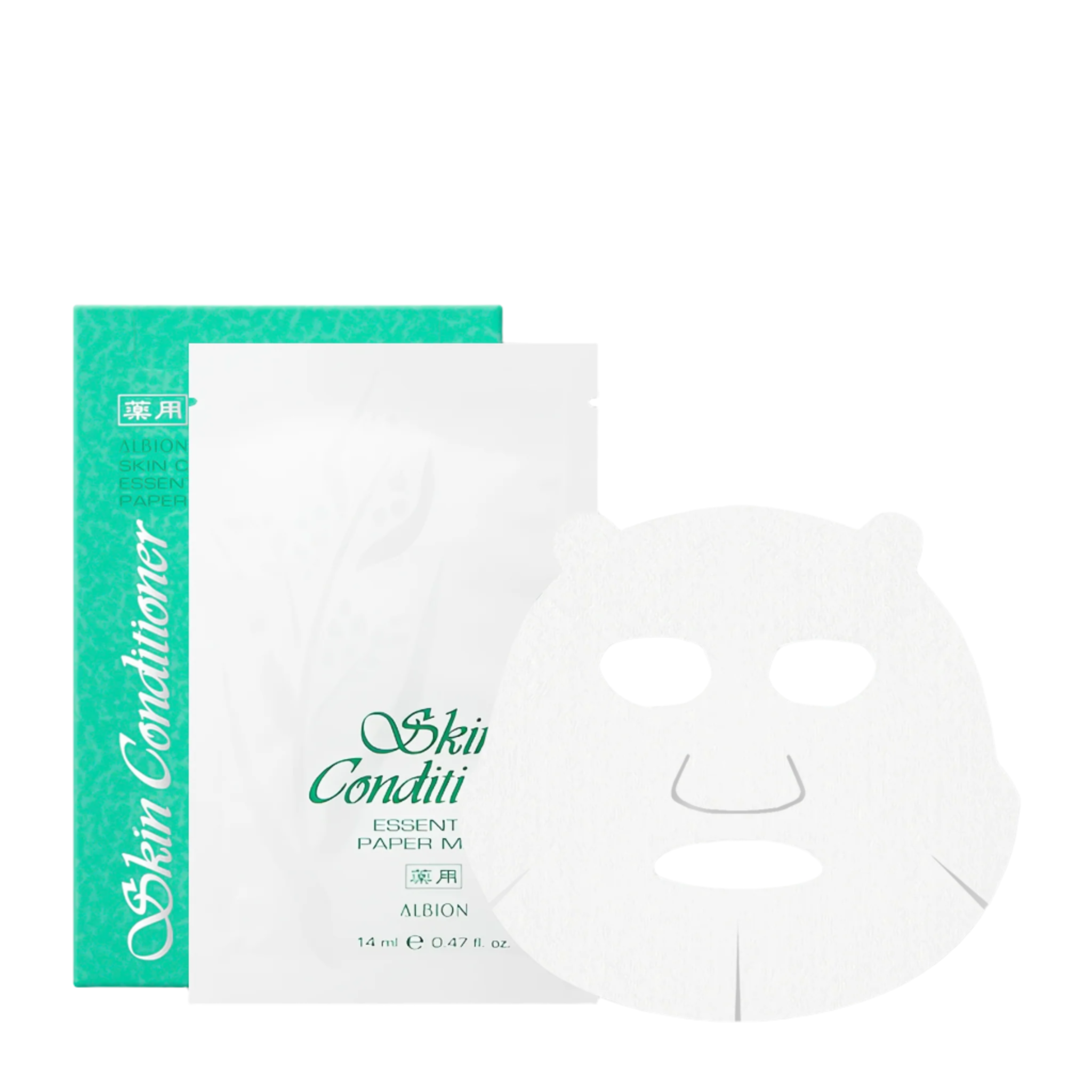 ALBION Skin Conditioner Essential Paper Mask - Hydrating Facial Sheet for Glowing Skin | Perfect for Daily Skincare & Spa Nights