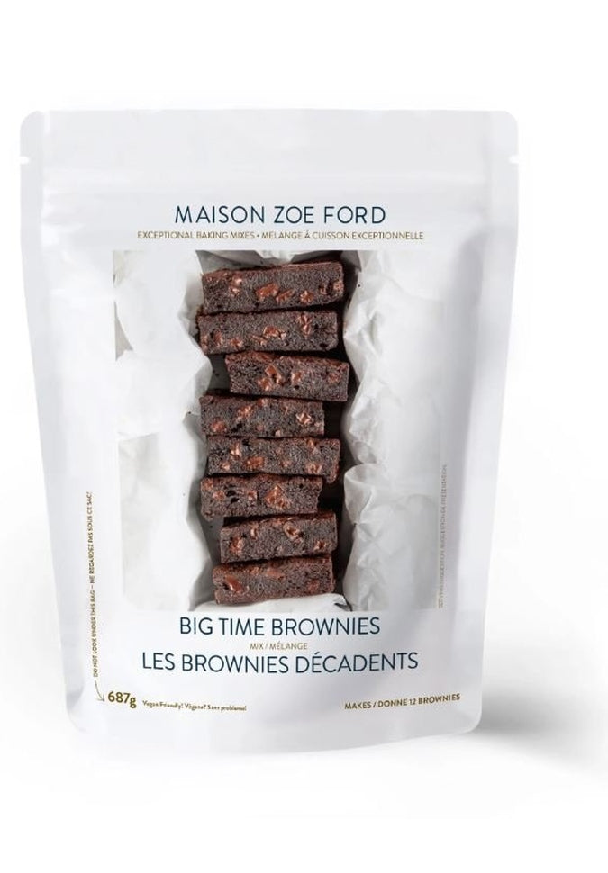 Maison Zoe Ford Big Time Brownie Mix - Premium Chocolate Brownie Baking Mix for Homemade Desserts | Perfect for Parties, Gifts & Family Treats