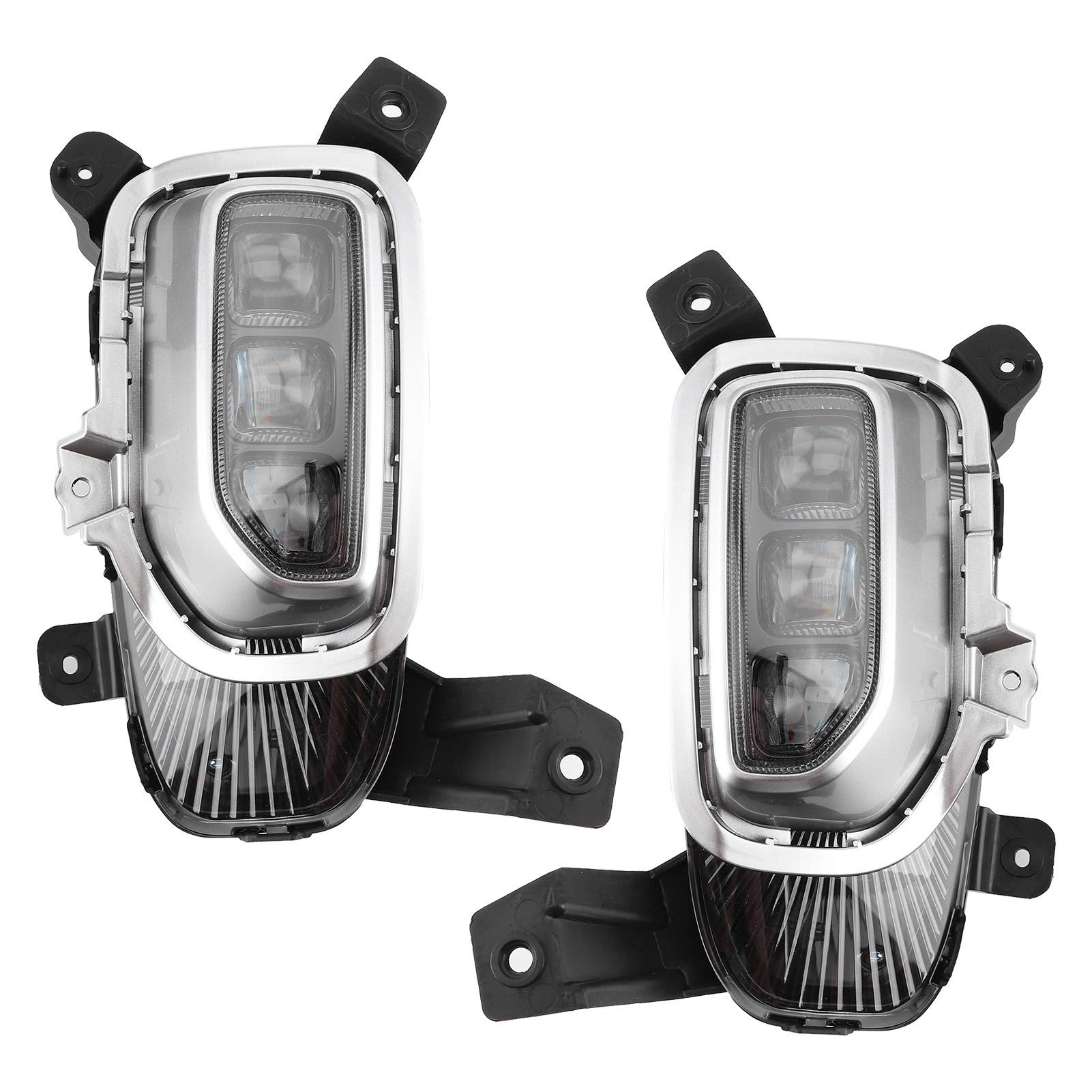 KIMISS LED Daytime Running Lights DRL Fog Lamp Cover - Clear Lens Spot Flood Driving Lights for 2020-2021 Cars - Perfect for Night Driving & Off-Road Adventures
