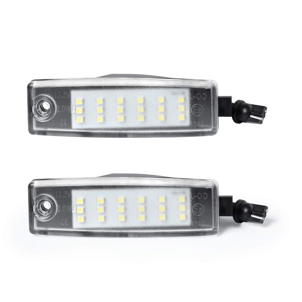 Gempro LED License Plate Light - 2Pcs Super Bright White License Plate Lamp Assembly - Compatible with Scion XB, Toyota Highlander, Lexus RX300 - Perfect for Night Driving & Enhanced Vehicle Safety