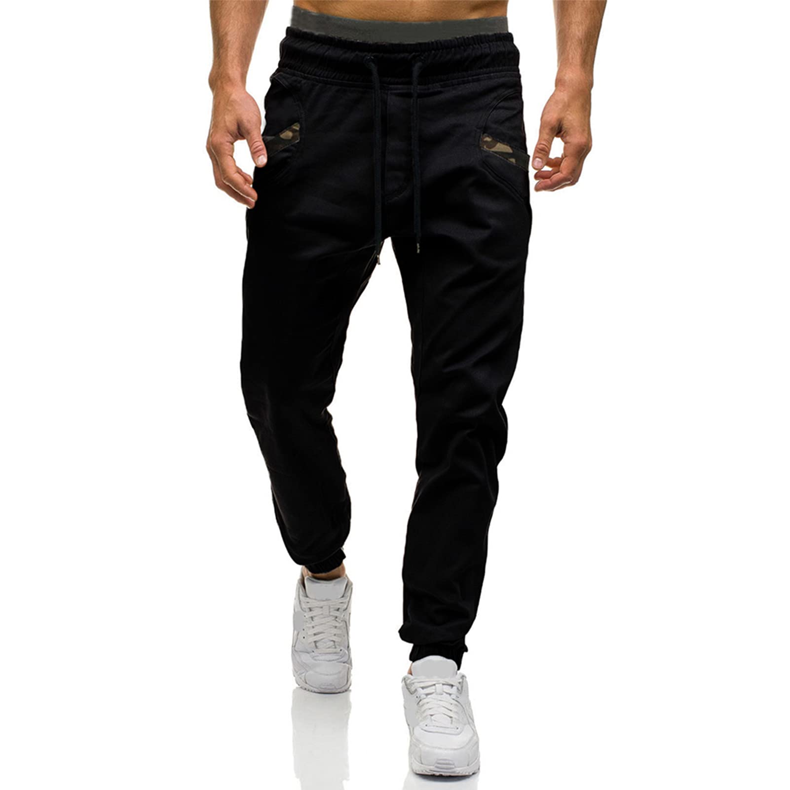 Men's Athletic Jogger Pants - Comfortable Cotton Cargo Sweatpants for Running, Gym & Casual Wear | Stretch Fit, Multiple Pockets | Perfect for Workouts, Lounging & Outdoor Activities