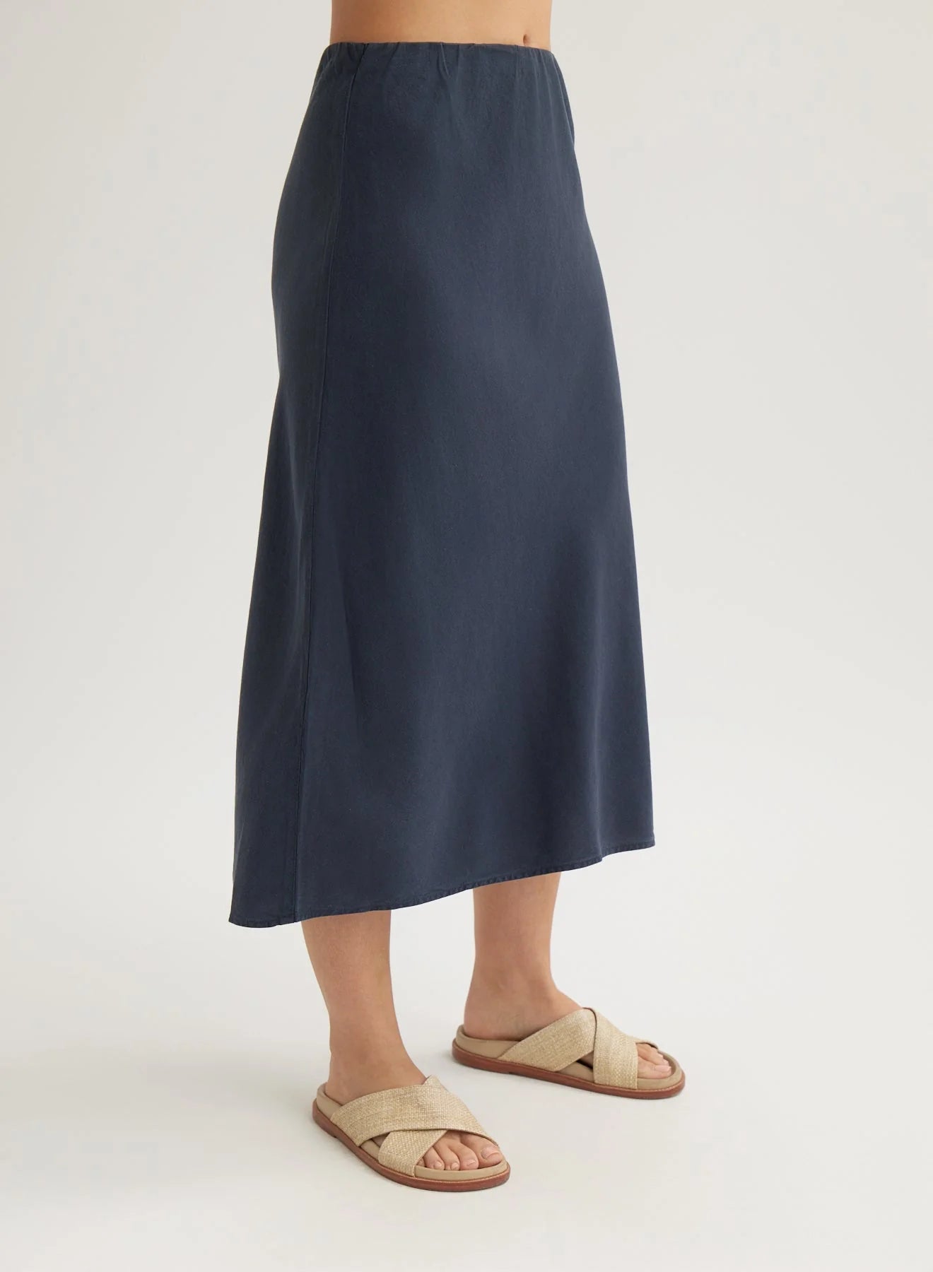 Women's Belladah Dark Navy Skirt B3160654303Sp25 - Perfect for Office, Casual Wear & Summer Outfits