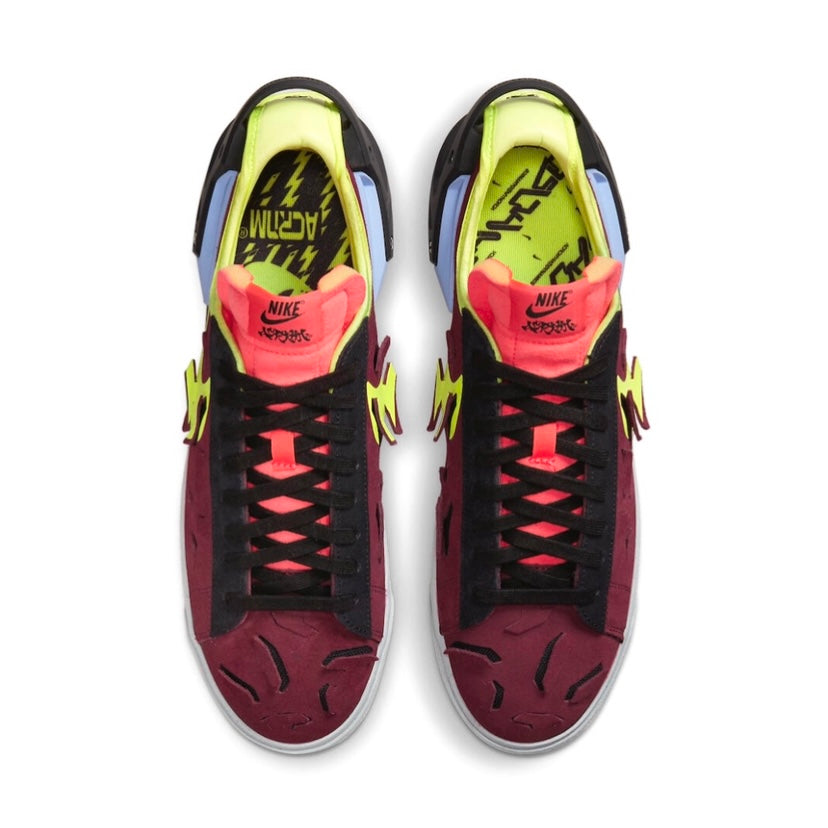 Nike Blazer Low Acronym Night Maroon Sneakers - Men's Casual Shoes for Streetwear & Everyday Wear