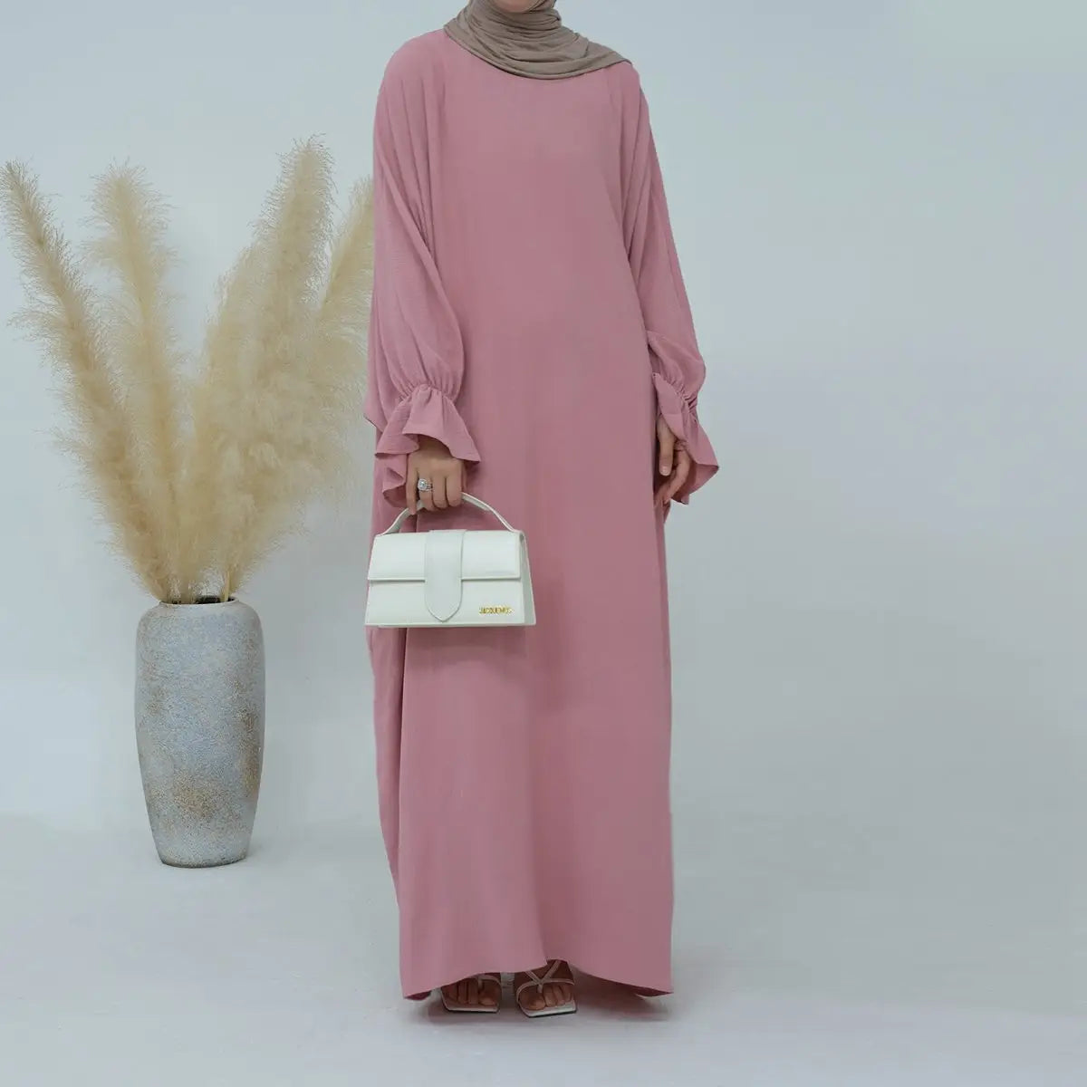 Modest Fashion Wrinkle-Resistant Abaya Dress for Women - Elegant Muslim Prayer Dress & Daily Wear