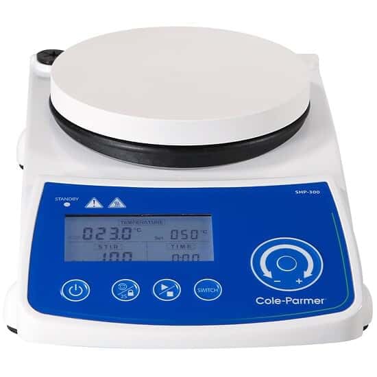 Cole-Parmer Digital Magnetic Stirring Hotplate with Timer - 20L Capacity, 110V for Laboratory, Chemical Mixing & Science Experiments