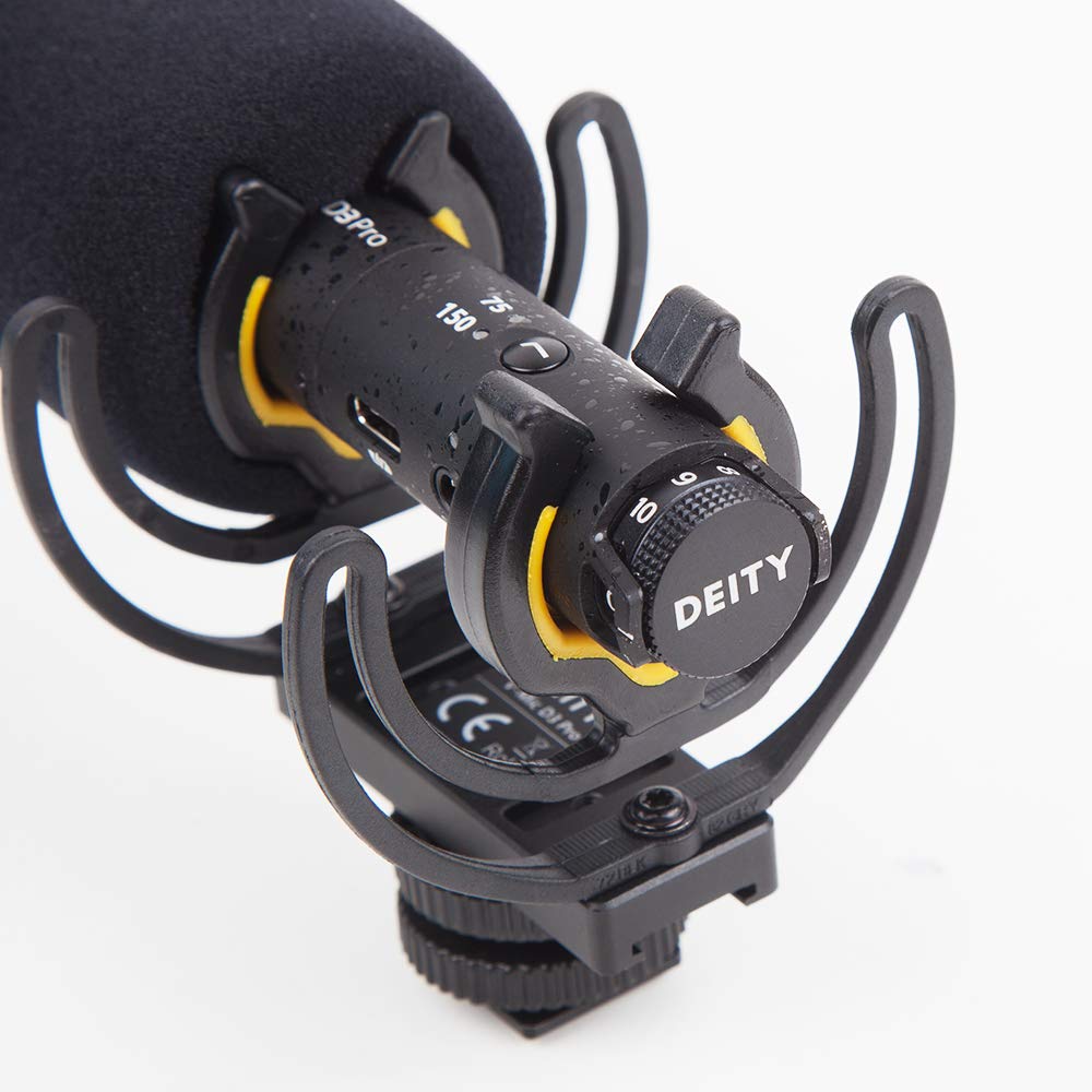 Deity V-Mic D3 Pro Super-Cardioid Shotgun Microphone for DSLR Cameras, Smartphones & Laptops - Professional On-Camera Video Mic with Rycote Shockmount - Perfect for Vlogging, Interviews, YouTube Videos & Live Streaming