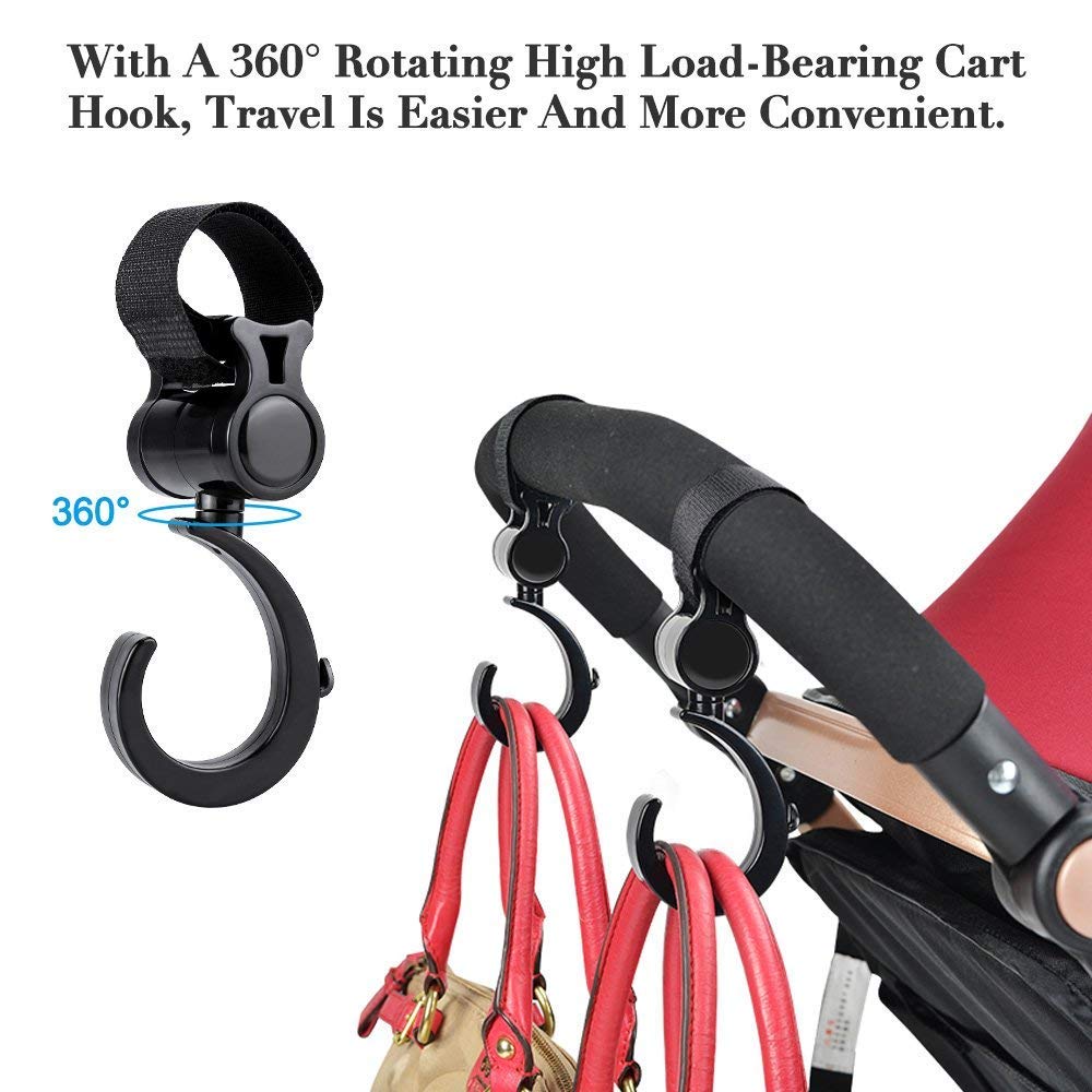 Universal Stroller Cup Holder - Flytaker Adjustable Baby Bottle Holder with Stroller Hook | Perfect for Strollers, Shopping Carts & Baby Carriers | Keep Drinks Secure While Walking or Jogging
