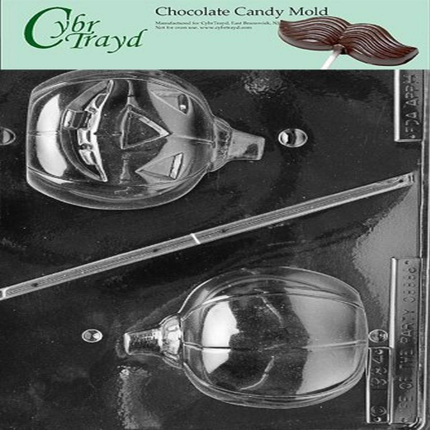 Halloween Chocolate Candy Mold - Hollow Pumpkin Silicone Mold for DIY Chocolate, Candy, Baking - Perfect for Halloween Parties, Trick or Treat, and Holiday Desserts