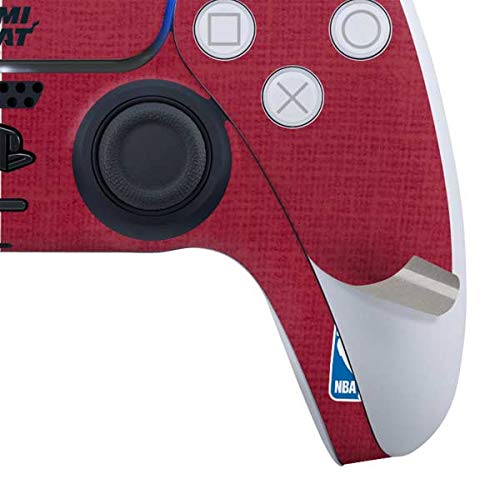 Officially Licensed NBA Miami Heat Gaming Skin Decal for PS5 Controller - Custom Protective Cover for Enhanced Grip & Style - Perfect for Gaming Enthusiasts & Miami Heat Fans