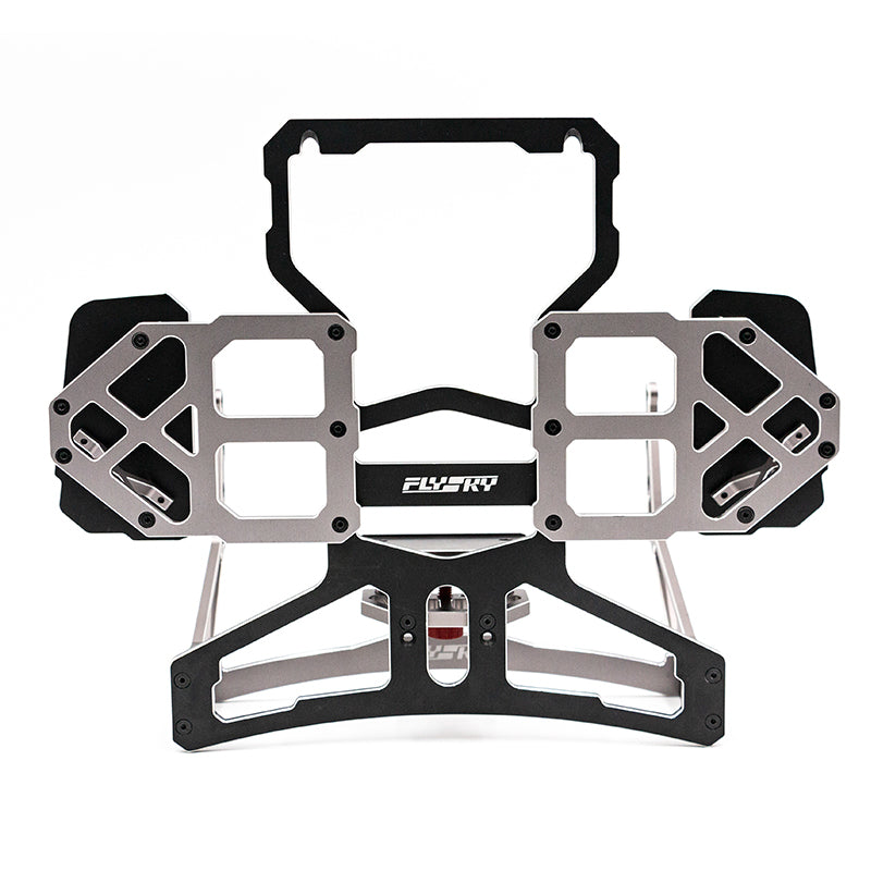 FlySky FTR8B Metal Tray Carbon Fiber Protection Box for RC Excavator Truck Loader Models - CNC Strap Compatible with PL18 Transmitter | Durable Receiver Case for Construction Vehicle Remote Control