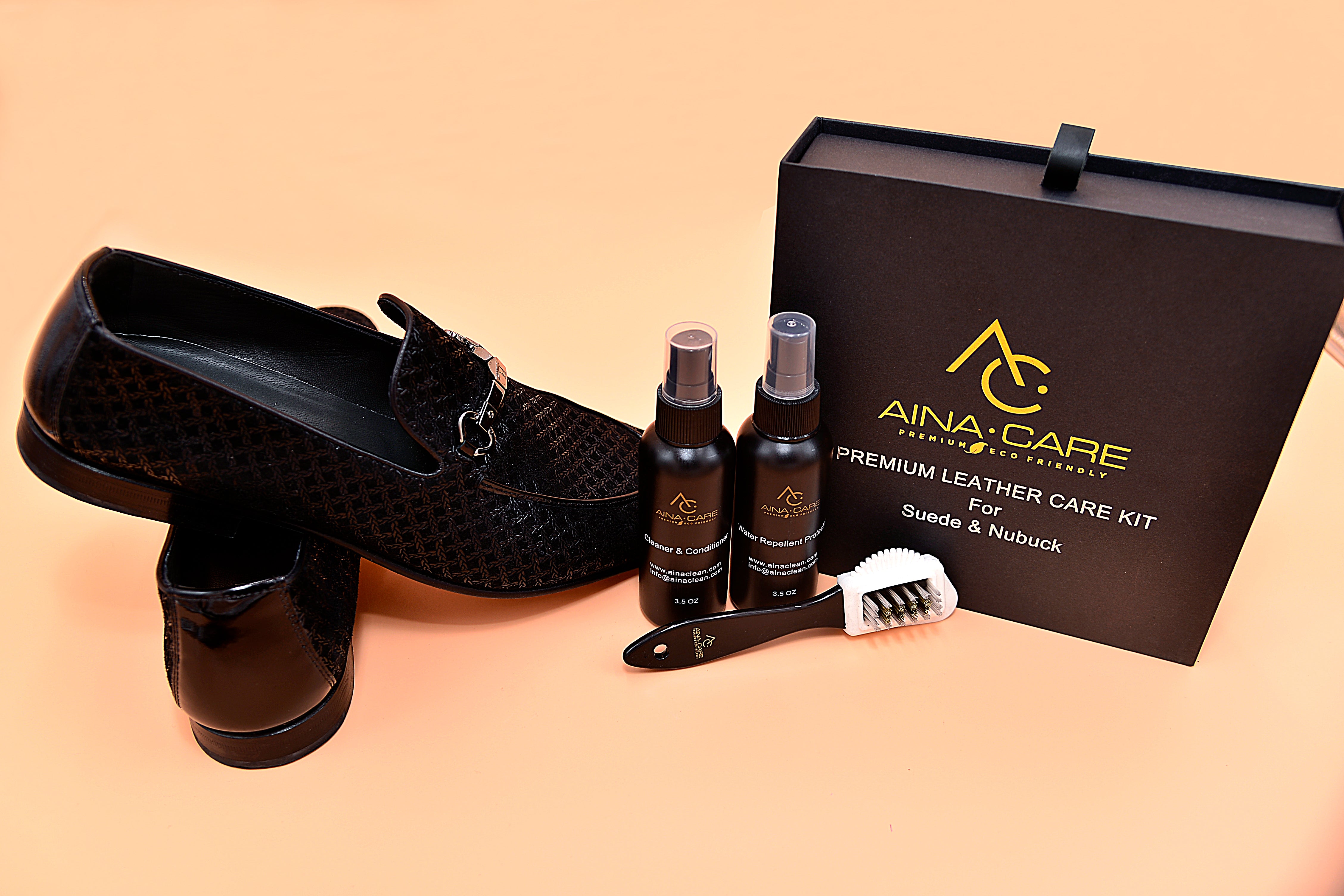 Premium Suede & Nubuck Cleaner Kit - Gentle Leather Shoe & Boot Cleaner for Suede, Nubuck & Fabric - Perfect for Sneakers, Handbags & Upholstery Cleaning