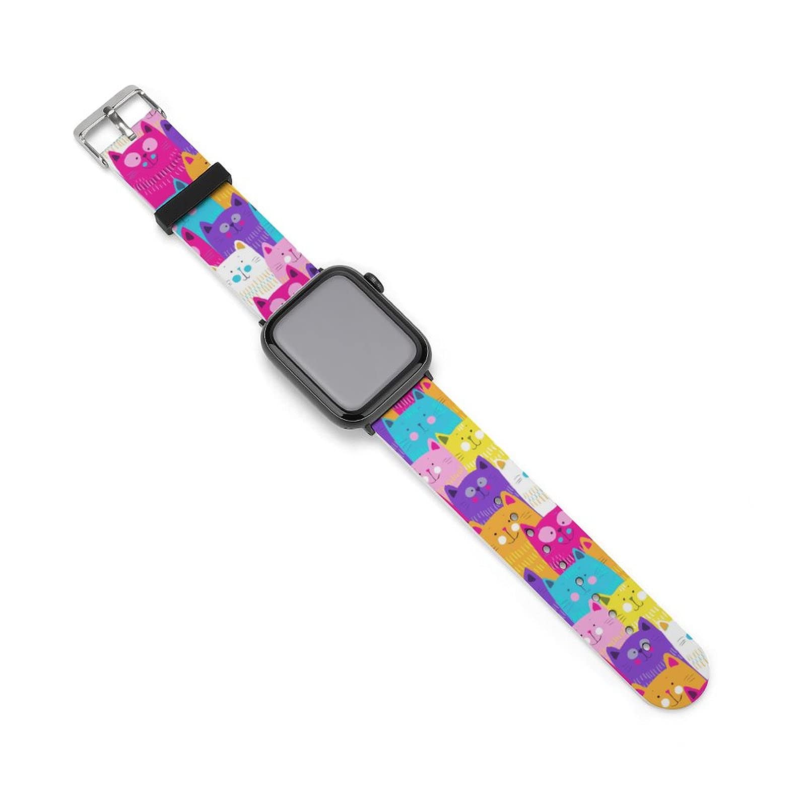 Colorful Apple Watch Bands Compatible with 38mm 40mm 42mm 44mm - Replacement Sport Strap for iWatch Series SE/6/5/4/3/2/1 - Classic Buckle Design for Women & Men - Perfect for Workouts, Running, Swimming & Everyday Wear