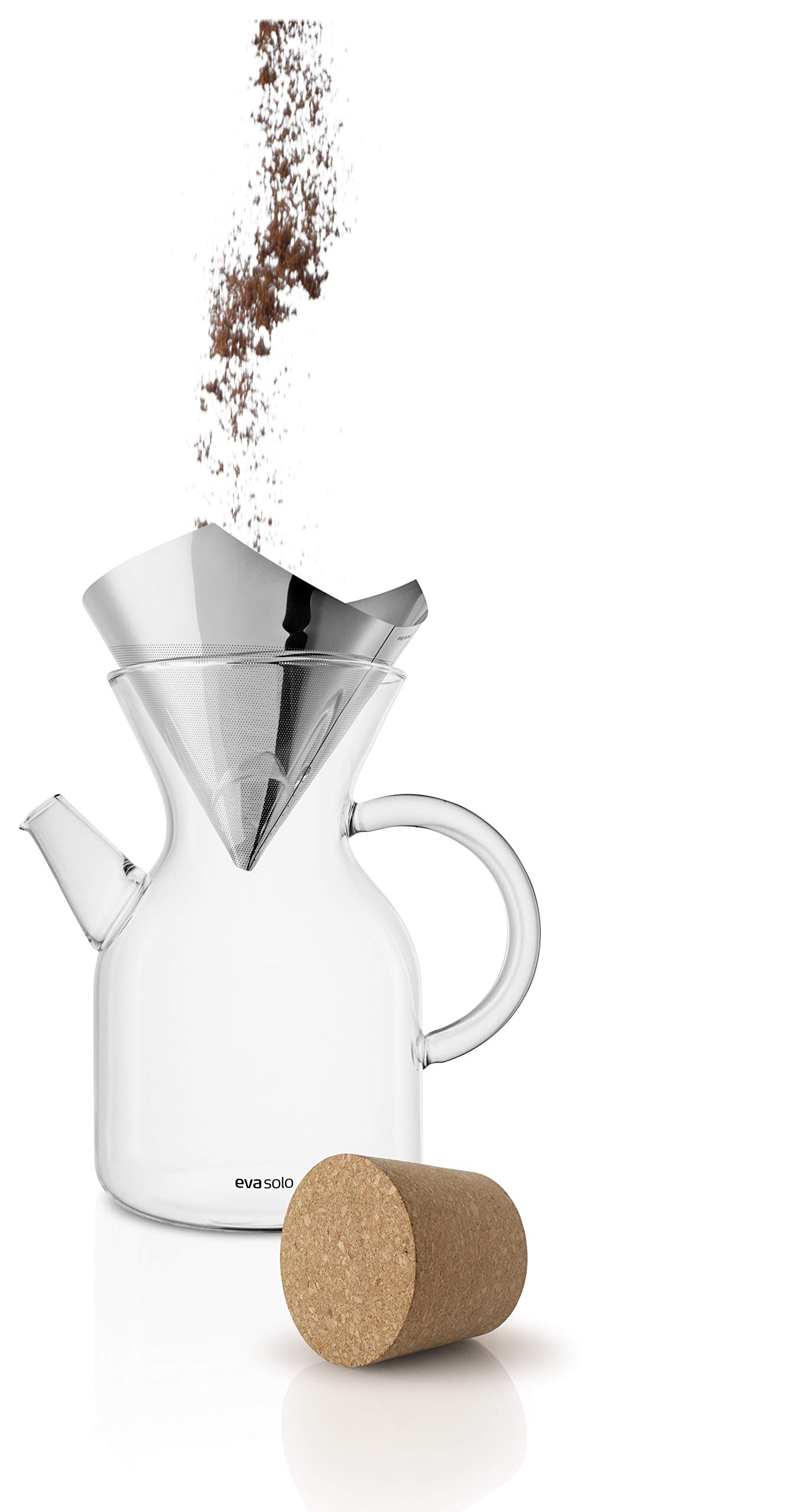 Eva Solo Pour-over Coffee Maker with Reusable Stainless Steel Filter - Premium Danish Design for Home & Office Use - Perfect for Specialty Coffee Lovers & Café Style Brewing