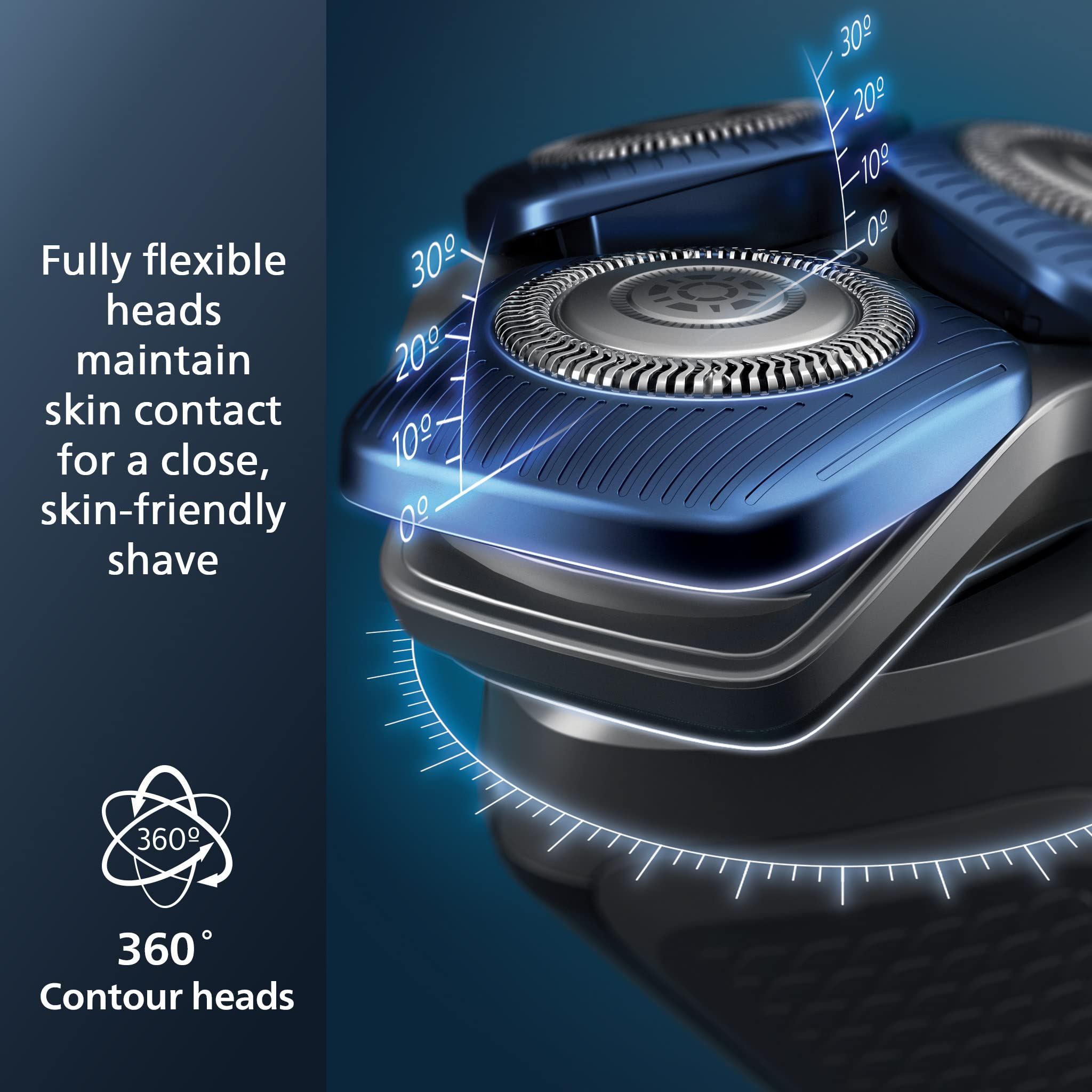 Philips Norelco 7800 S7885/85 Electric Shaver with 2-Pack Quick Clean Pod Cartridges CC12/52 - Wet & Dry Cordless Men's Razor for Travel, Home & Office Use