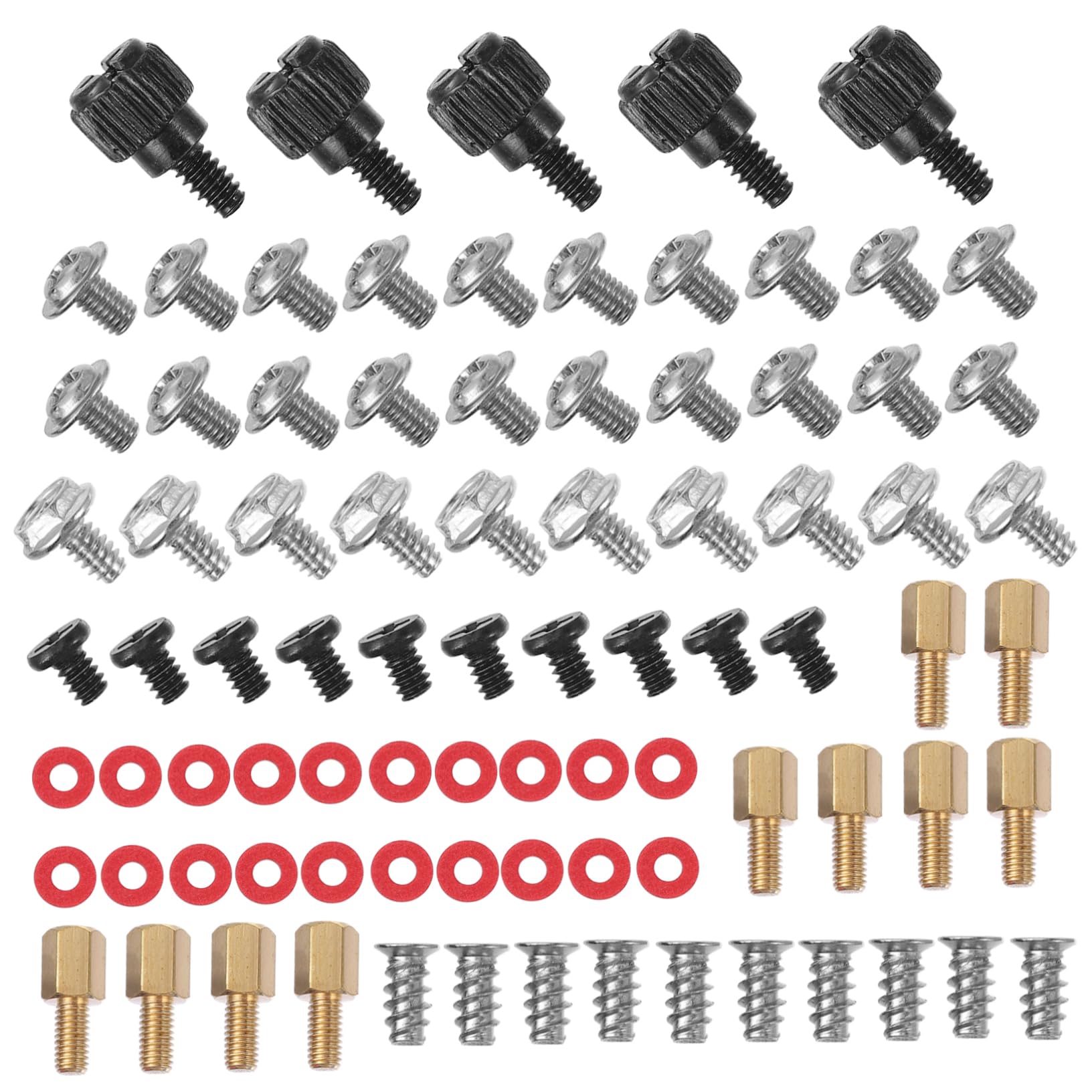 TOKIDNY Computer Case Screws Set - Countersunk Head Steel Screws for PC Case Assembly | Essential Computer Hardware Supplies for DIY PC Builds & Upgrades